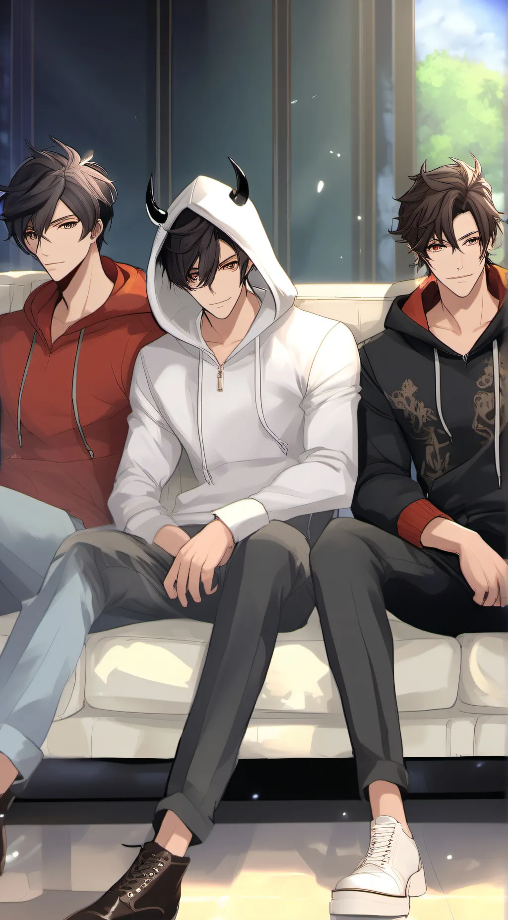 ai character: Sleep over background