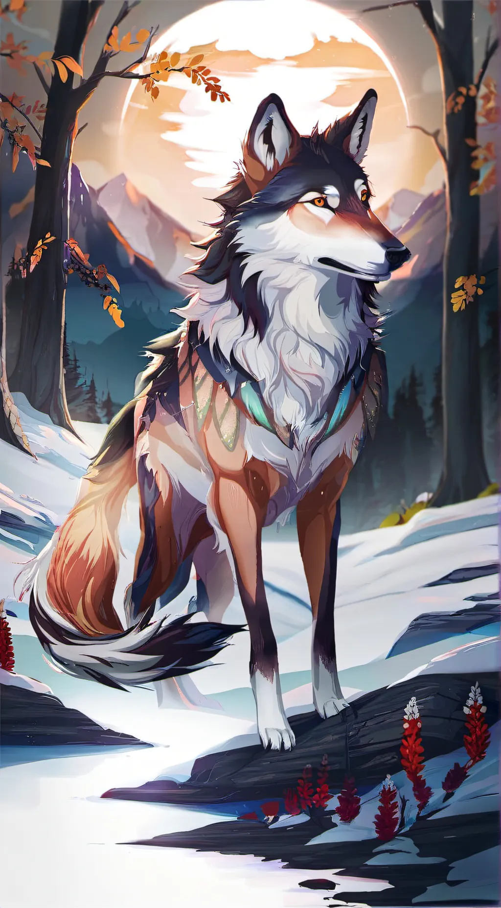 ai character: Lotus background