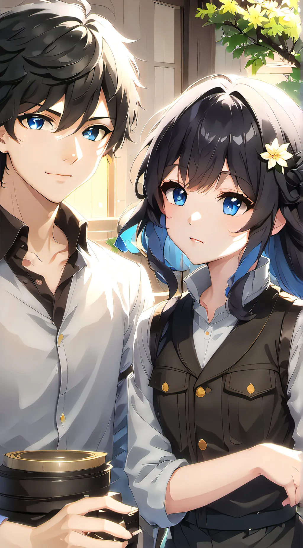 ai character: lucien and lily background