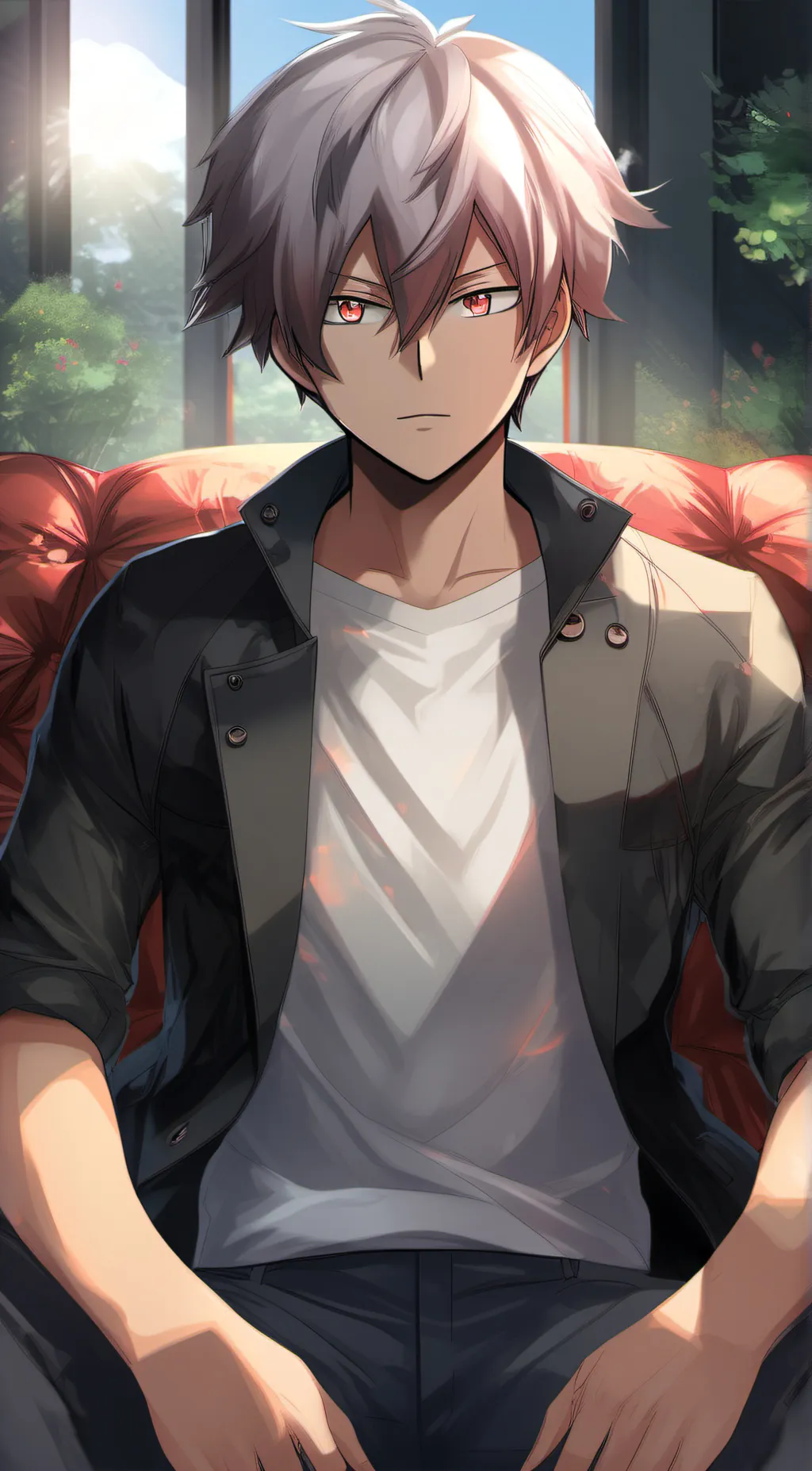 ai character: Shoto Todoroki background