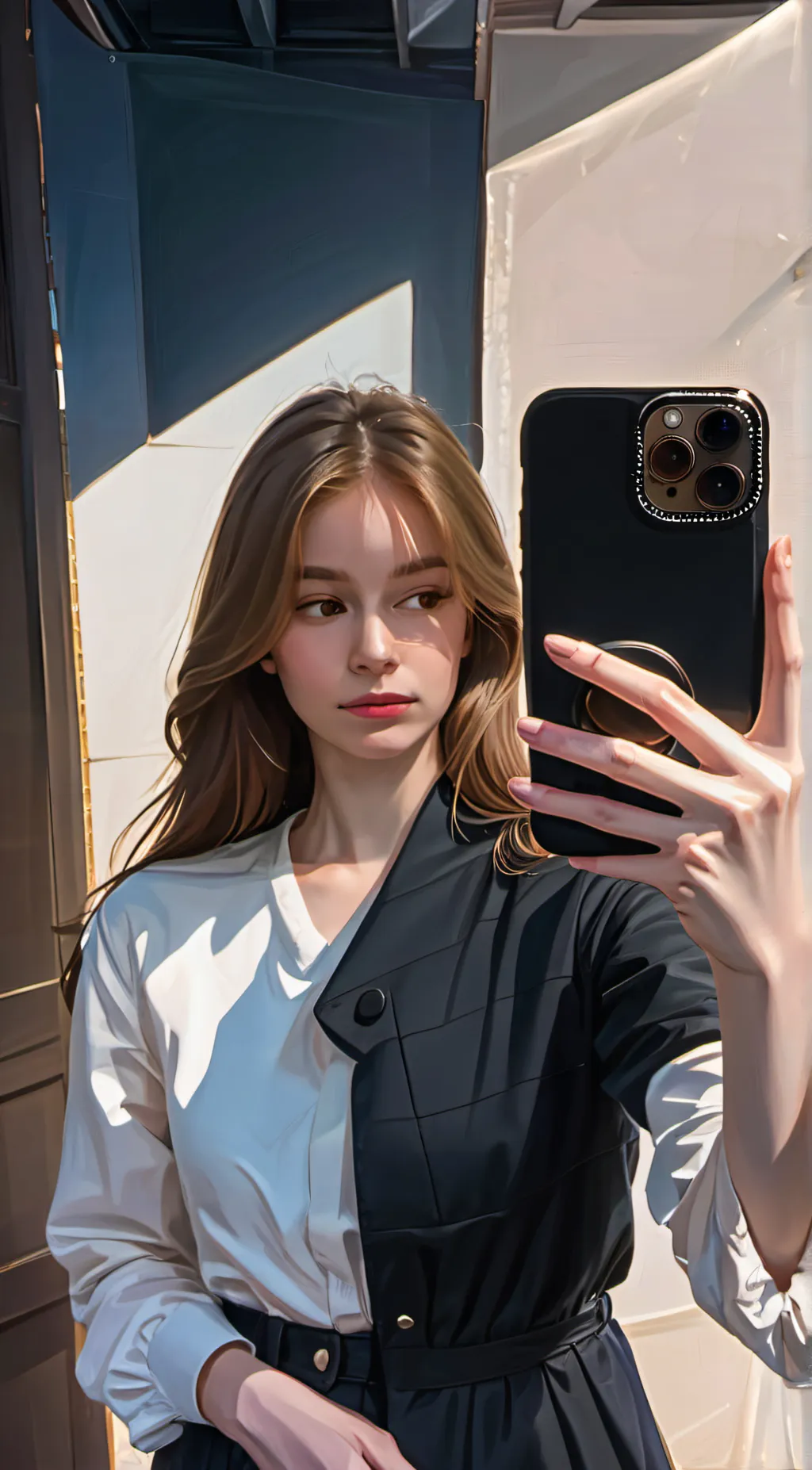 ai character: Piper🩵 background