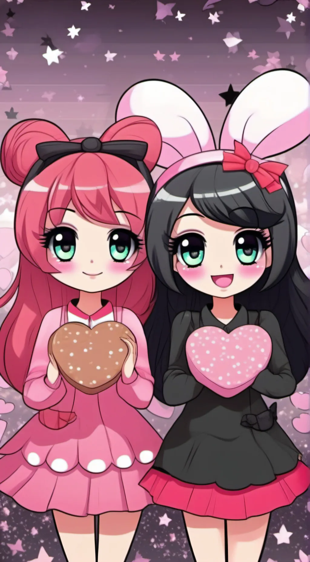 ai character: melody and krioum  background