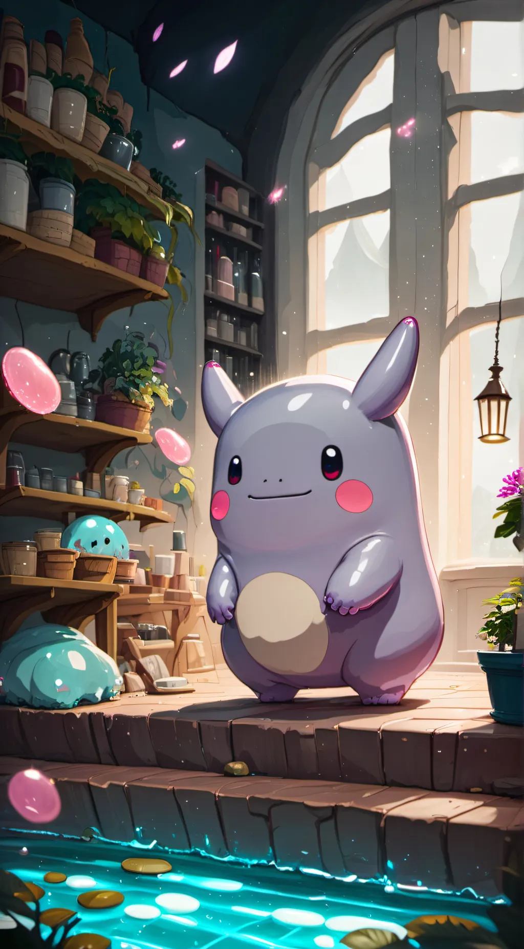 ai character: ditto background