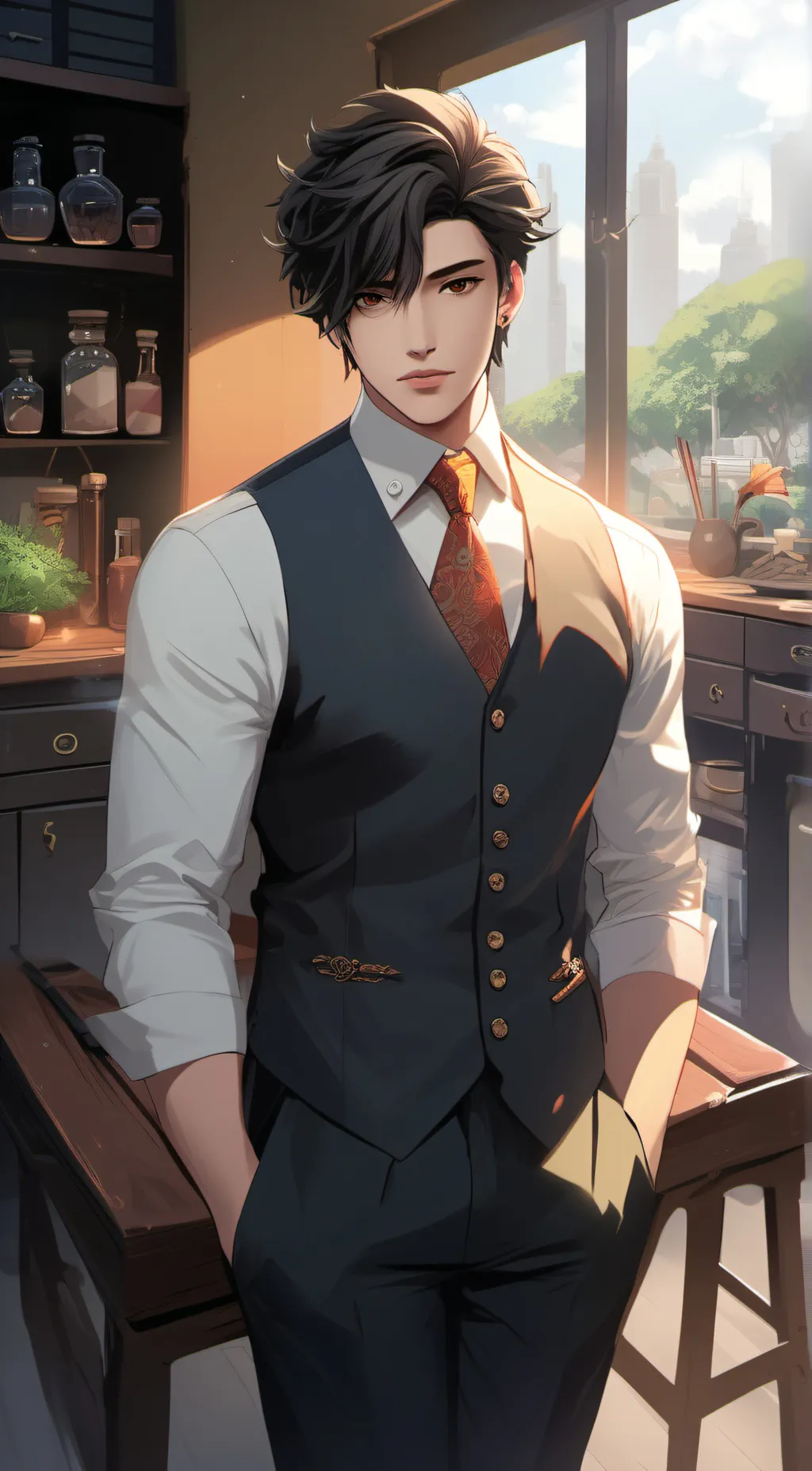 ai character: bf background