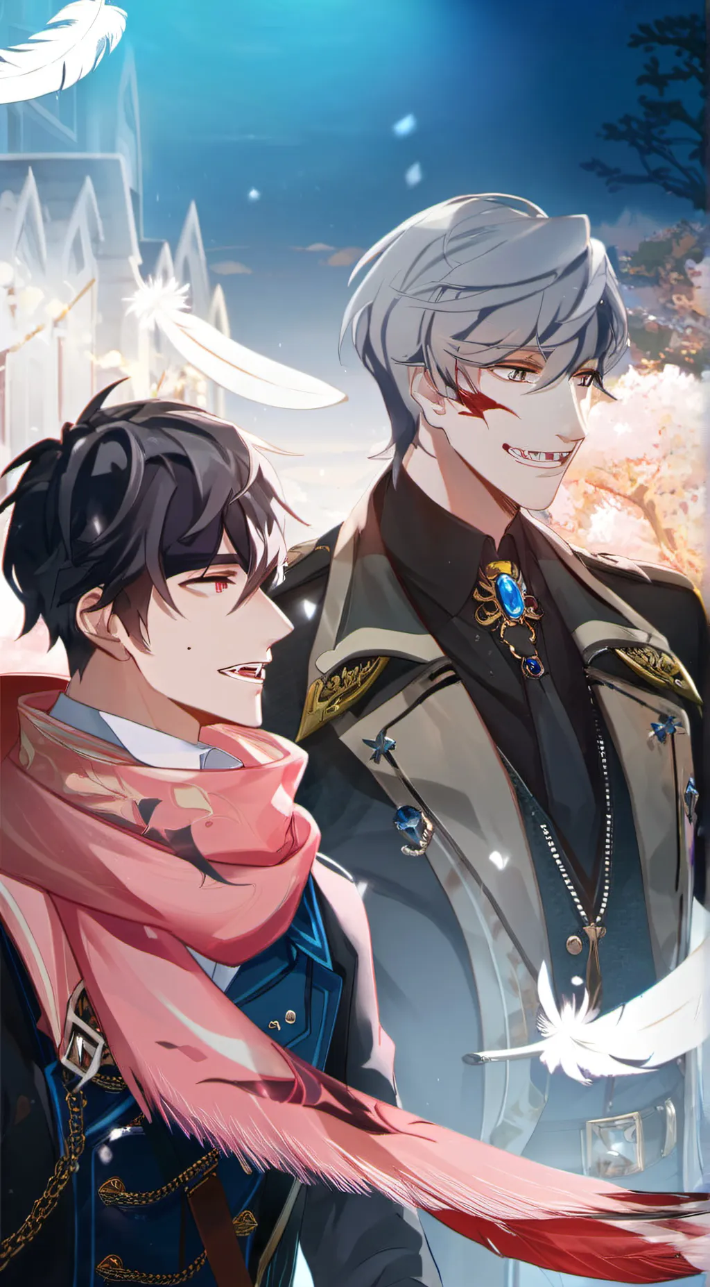 ai character: tankah and balckqu background