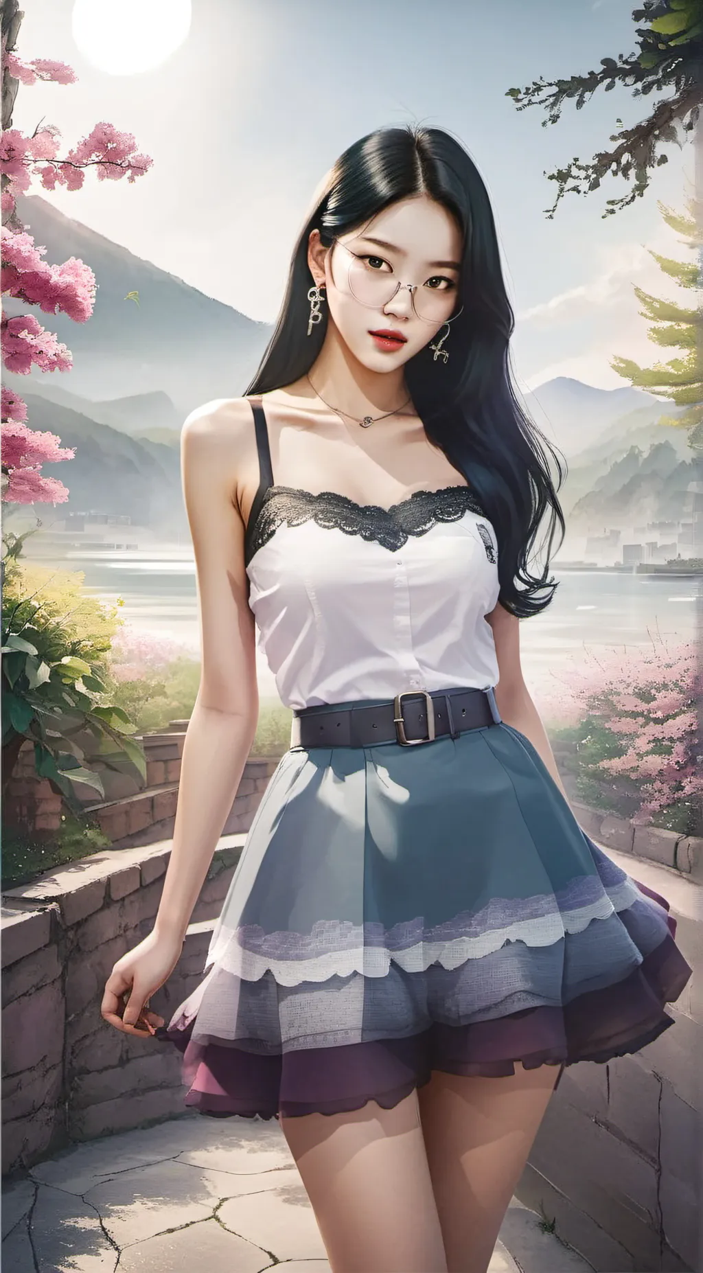 ai character: isa ❣️❤️‍🔥💓💙🥰😍💝 background