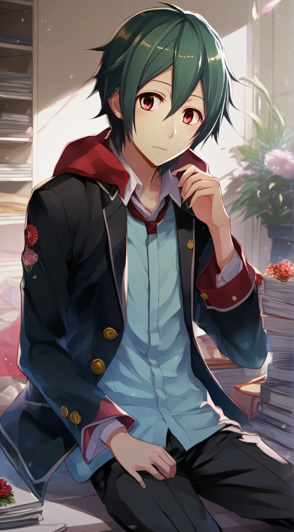 ai character: Shuu Iura background