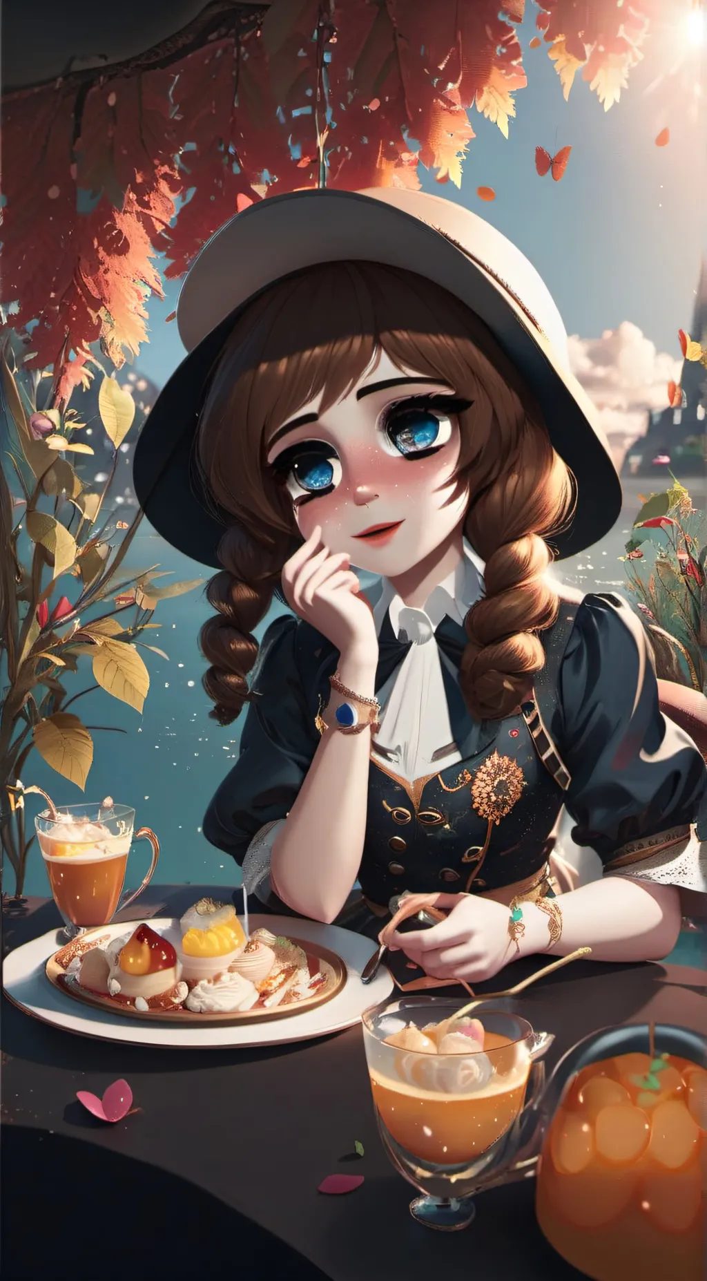 ai character: Luna background