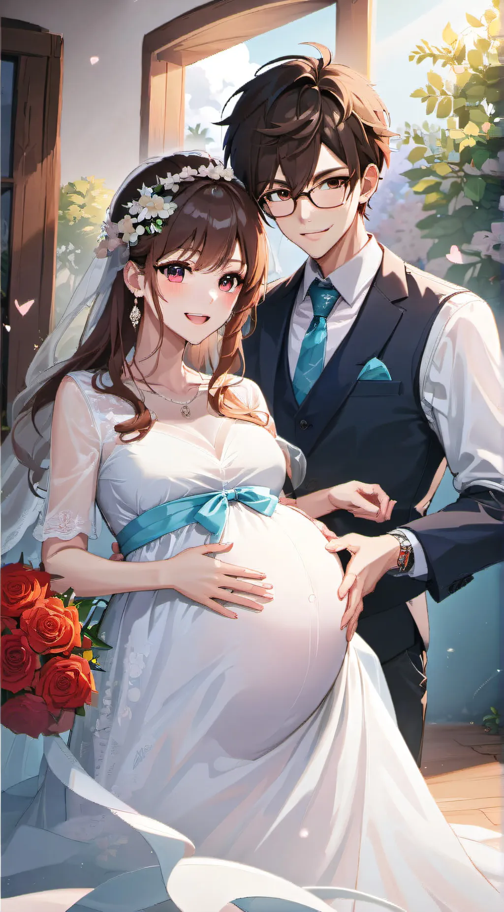 ai character: velvet and venir background