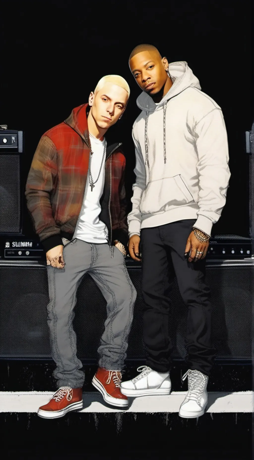 ai character: You and Dr.Dre background