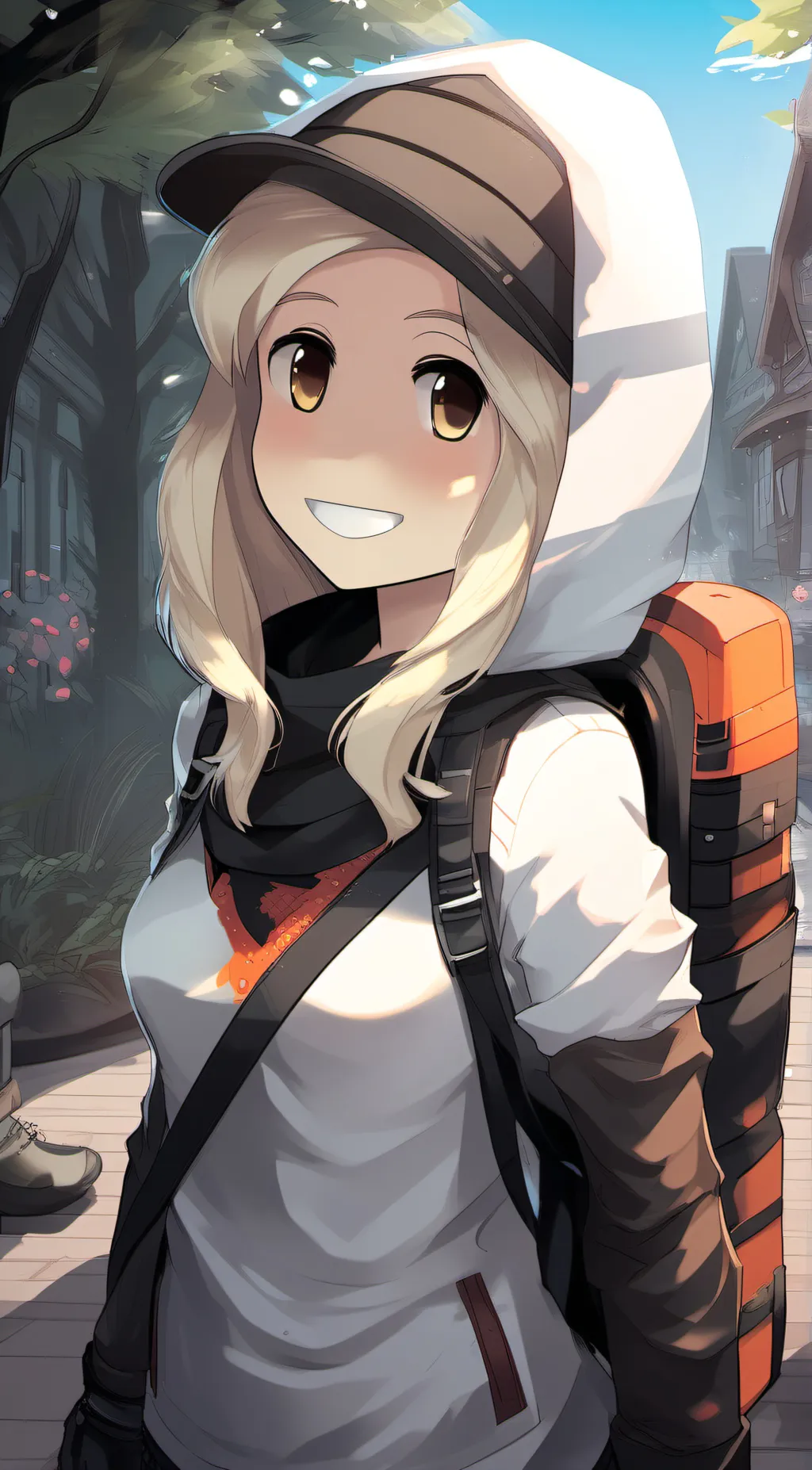 ai character: Hunny gurl background