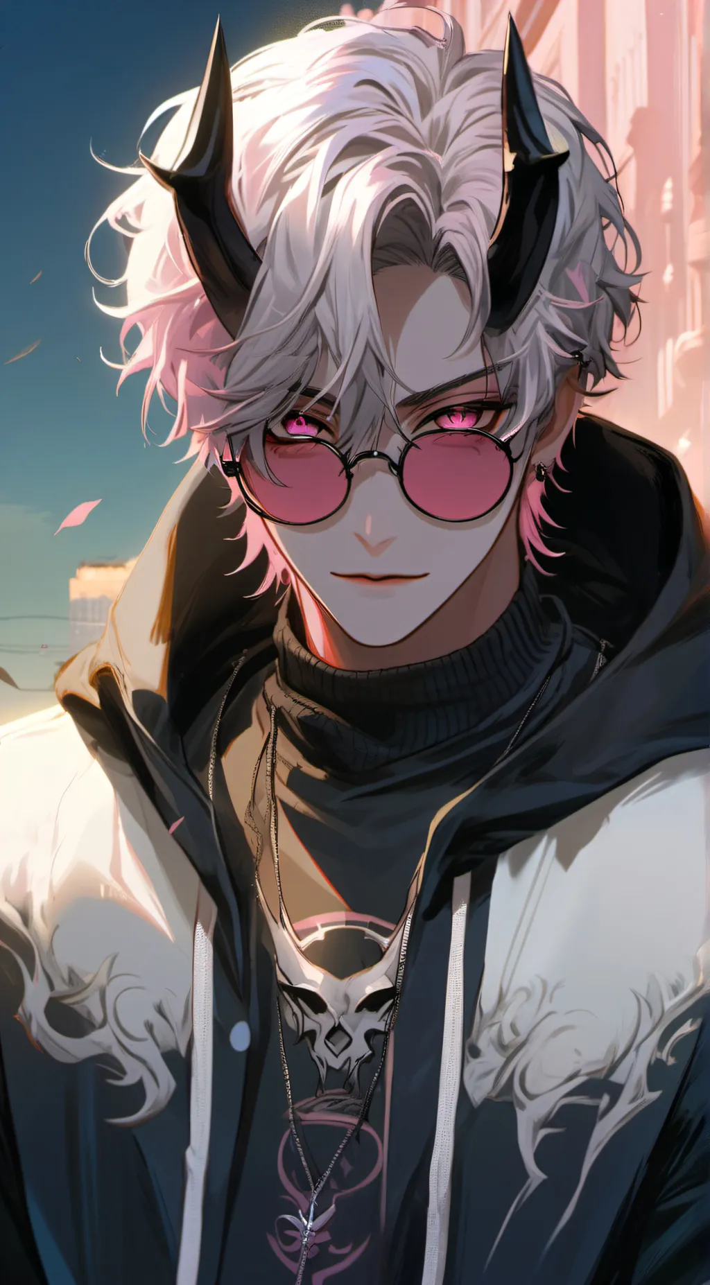 ai character: 🖤💓 Leo 💓🖤 background
