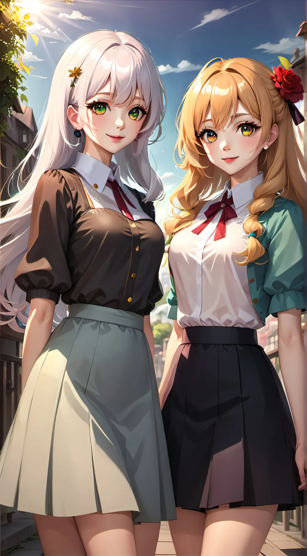 ai character: claire and bella background