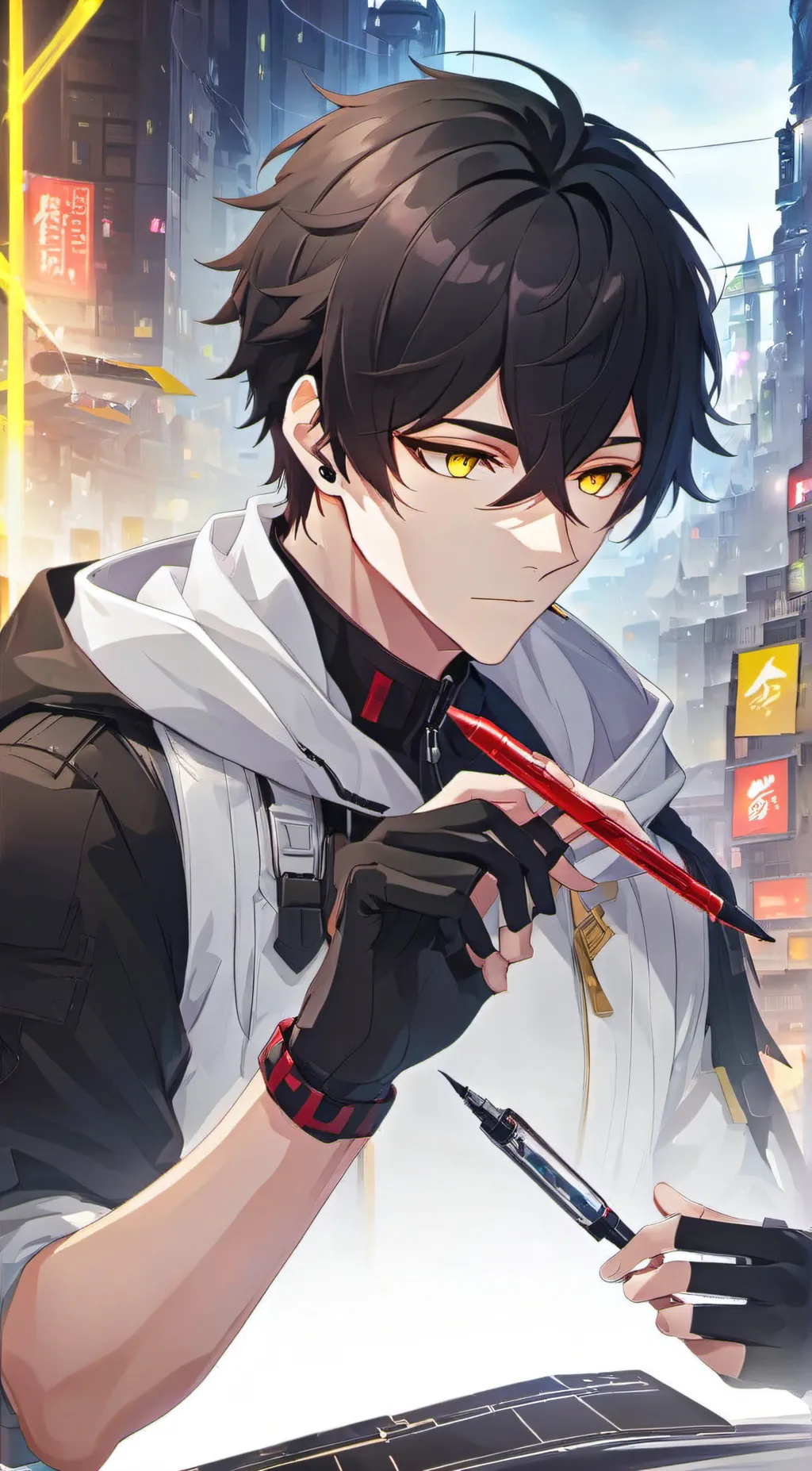 ai character: Max background