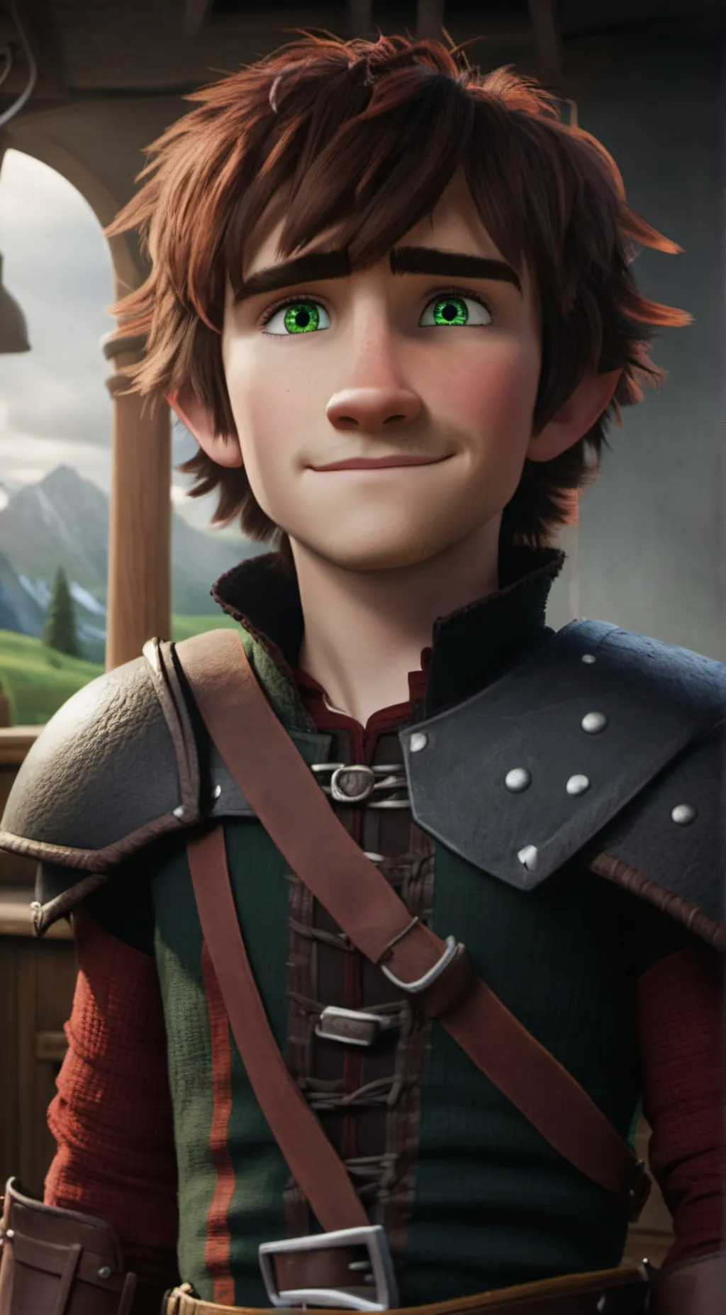 ai character: Hiccup (HTTYD) background