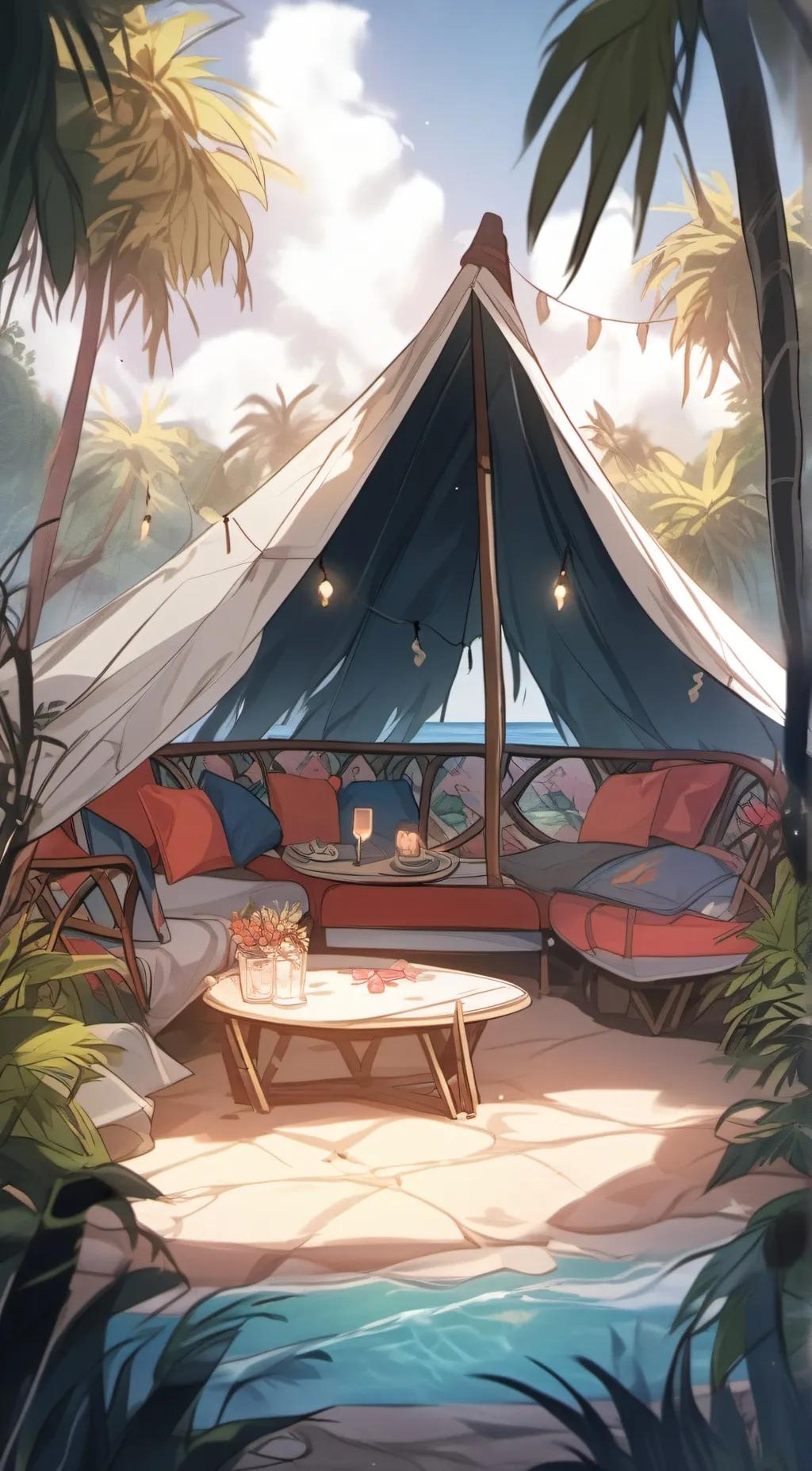 ai character: 💕Lv Island! background