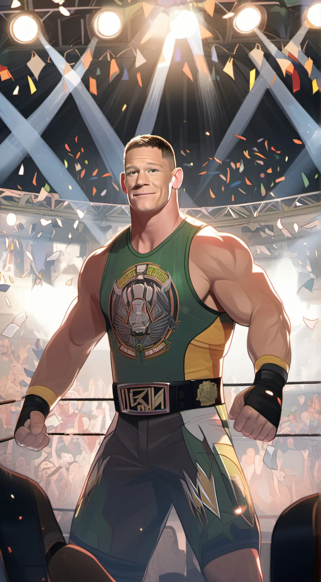 ai character: John cena background