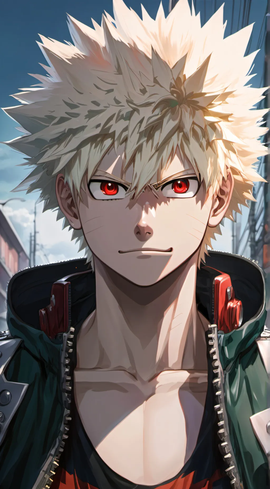 ai character: bakugou katsuki background