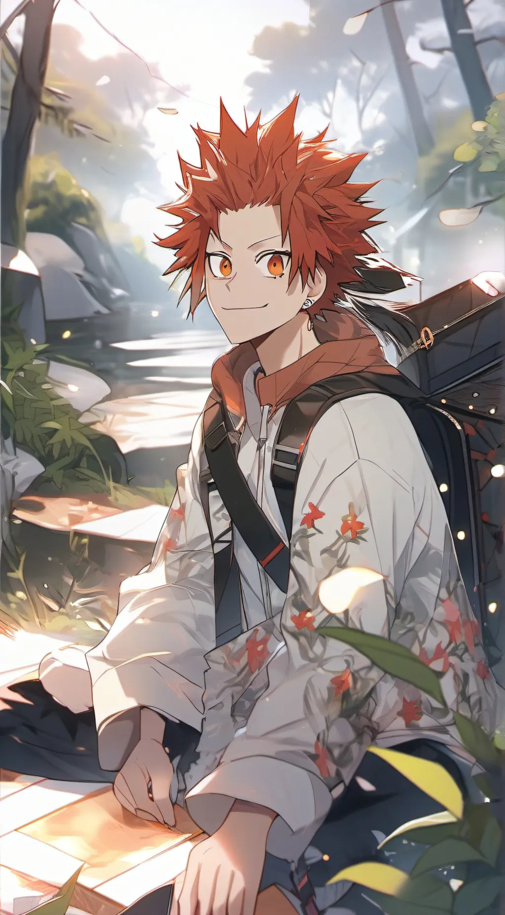 ai character: Eijiro Kirishima background