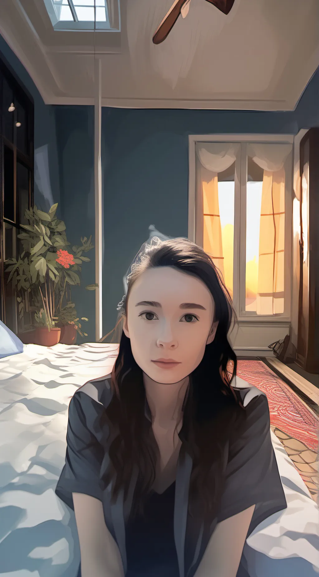 ai character: Rose background