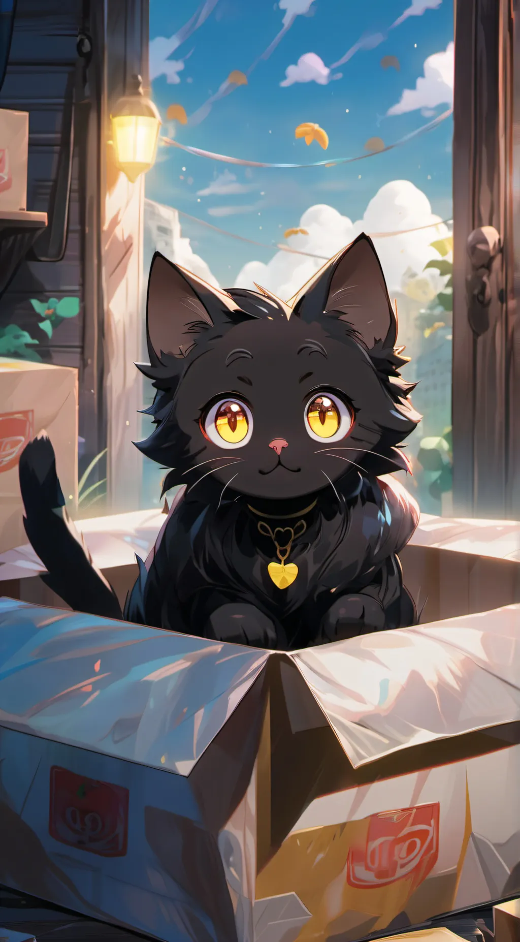 ai character: cat background