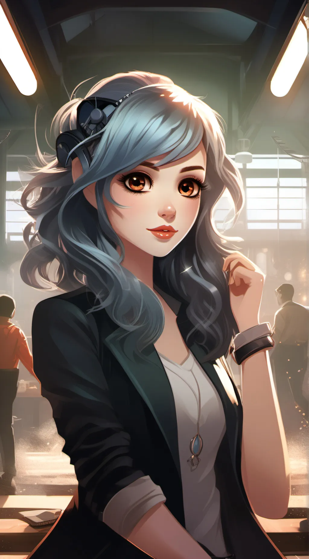 ai character: Sim yeon background