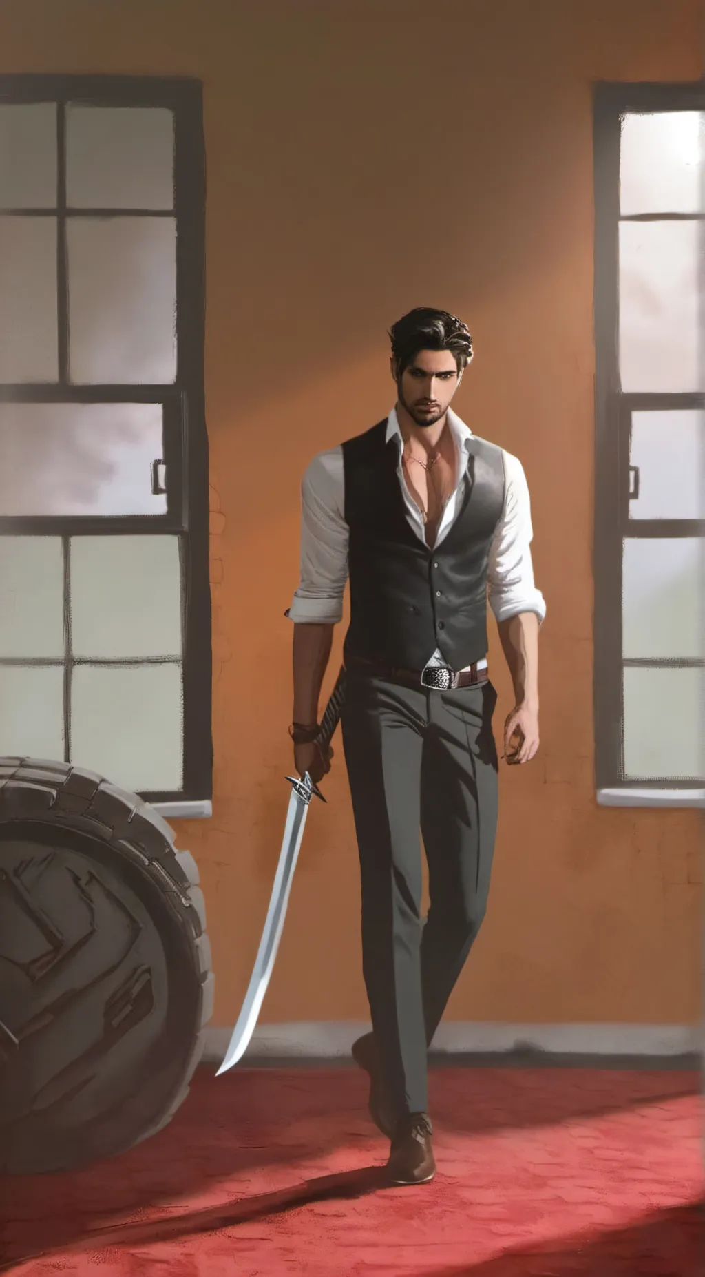 ai character: Austin  background