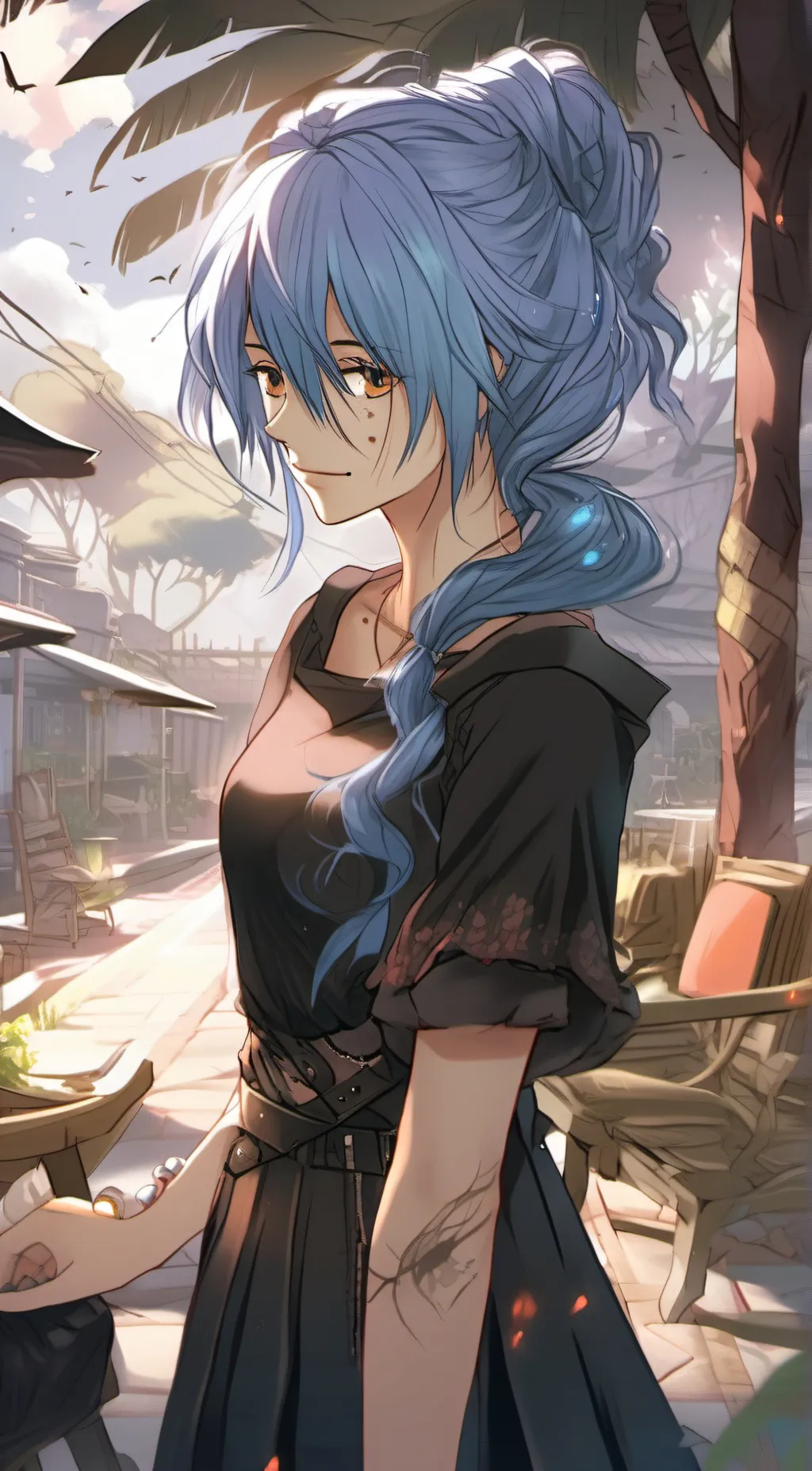 ai character: Zanine  background