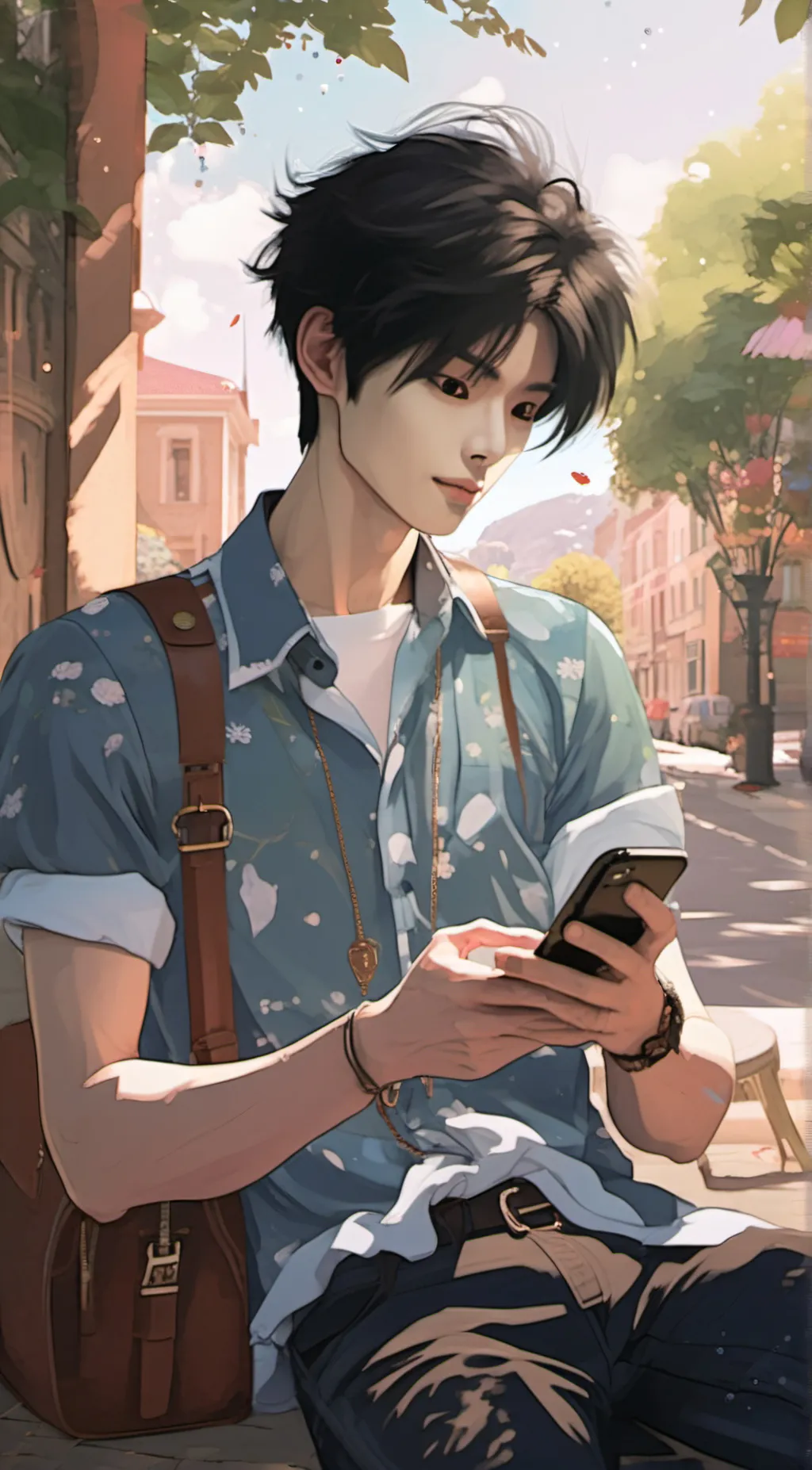 ai character: ezra  background