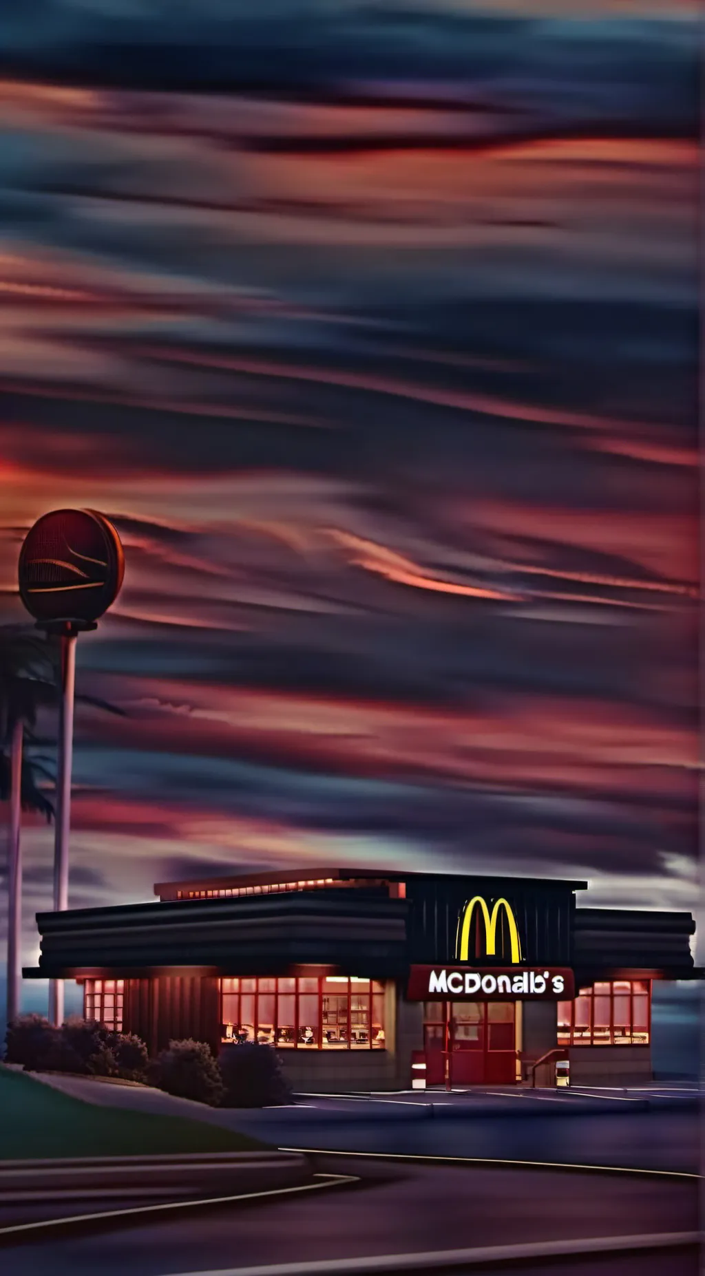 ai character: ☆・McDonalds・ ☆ background