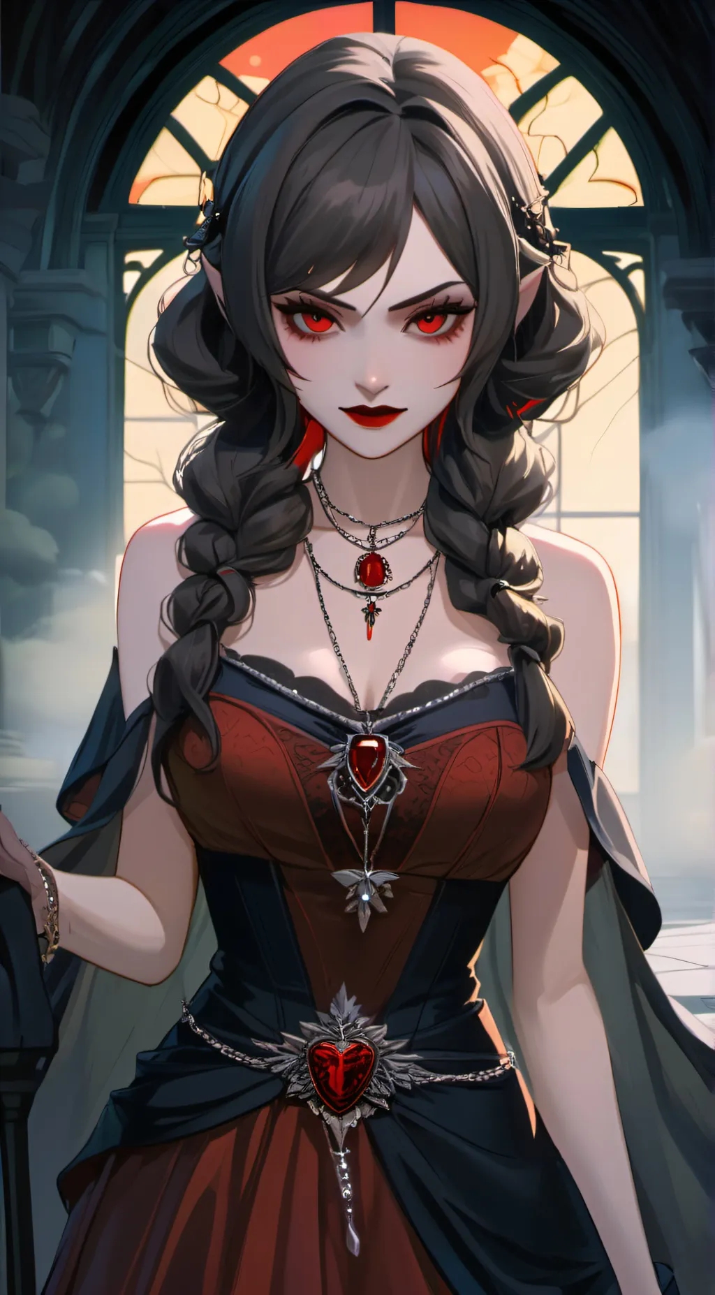 ai character: vampire queen background