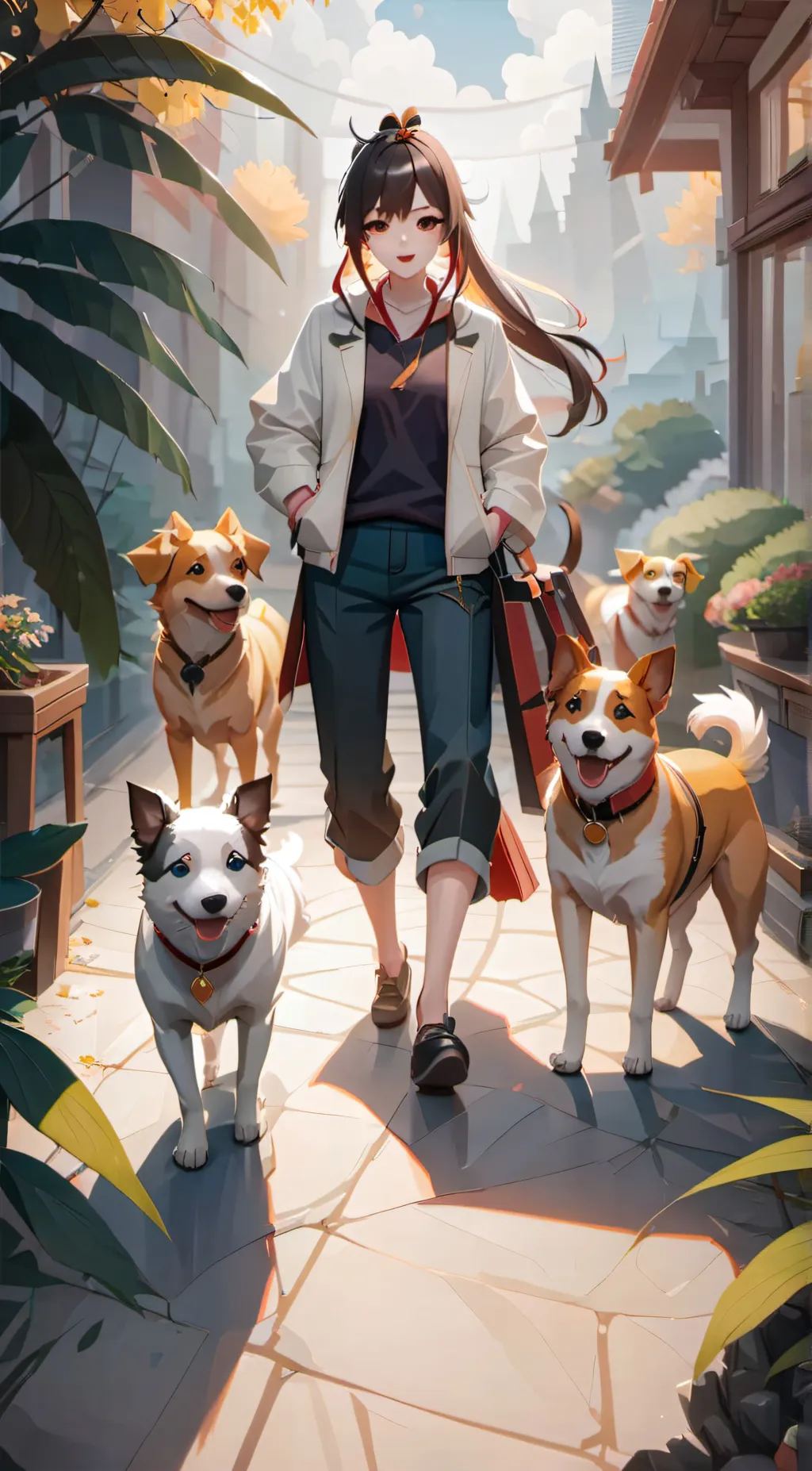 ai character: Christina  background