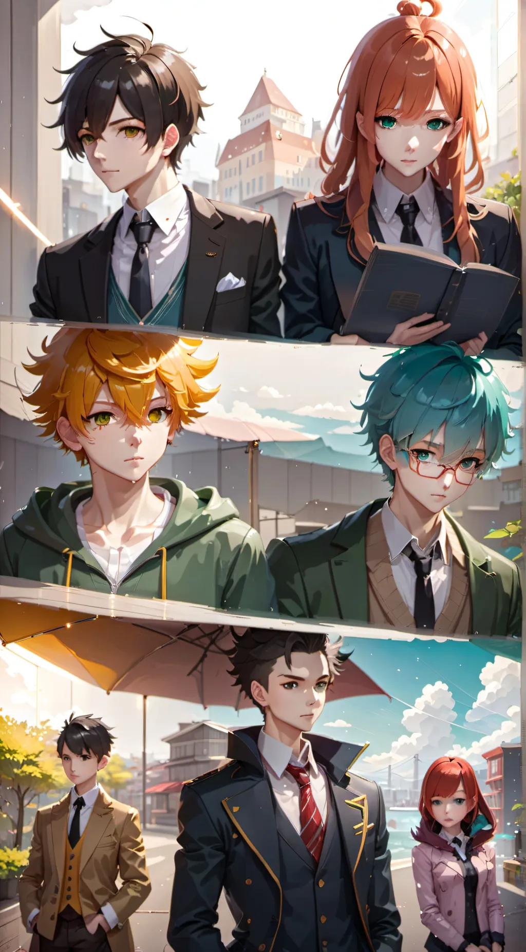 ai character: All of class 1-A background