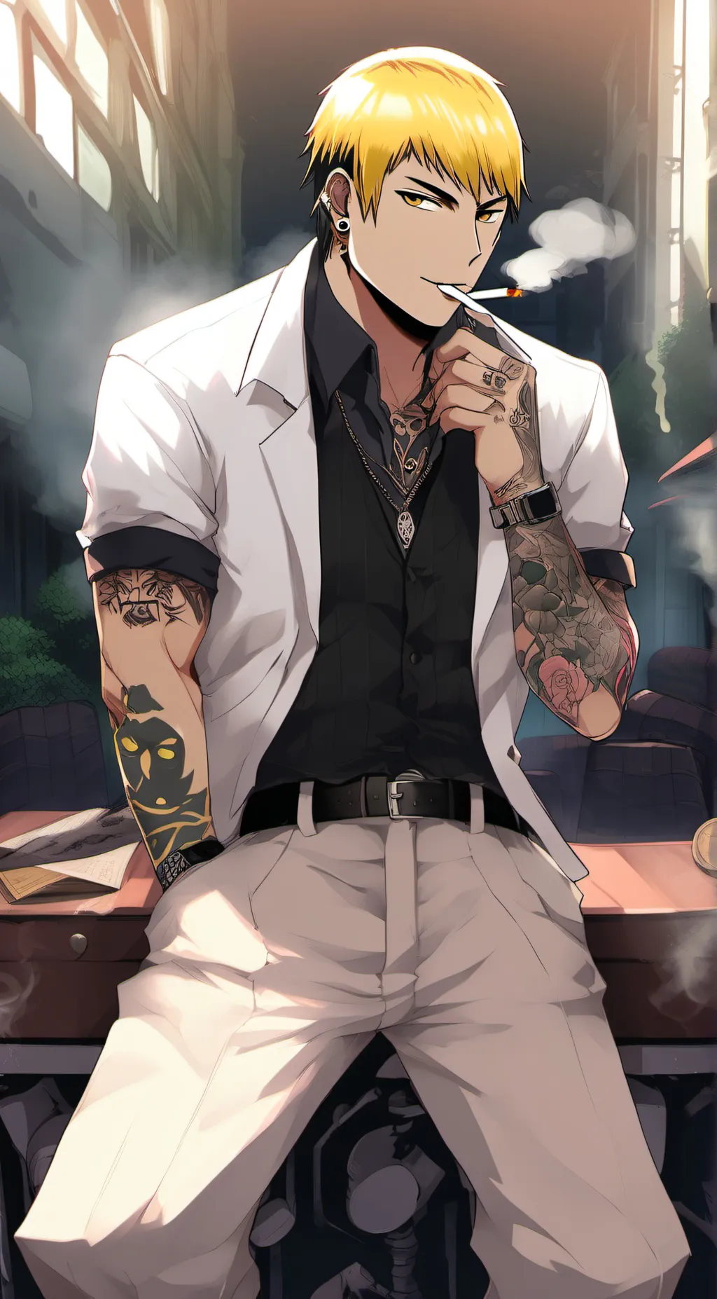 ai character: Eikichi Onizuka background