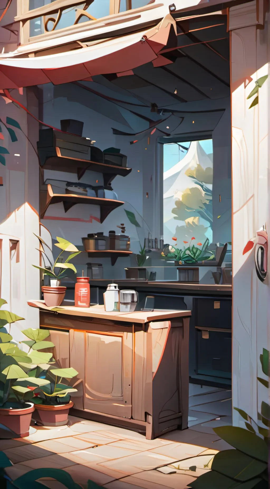 ai character: test. background