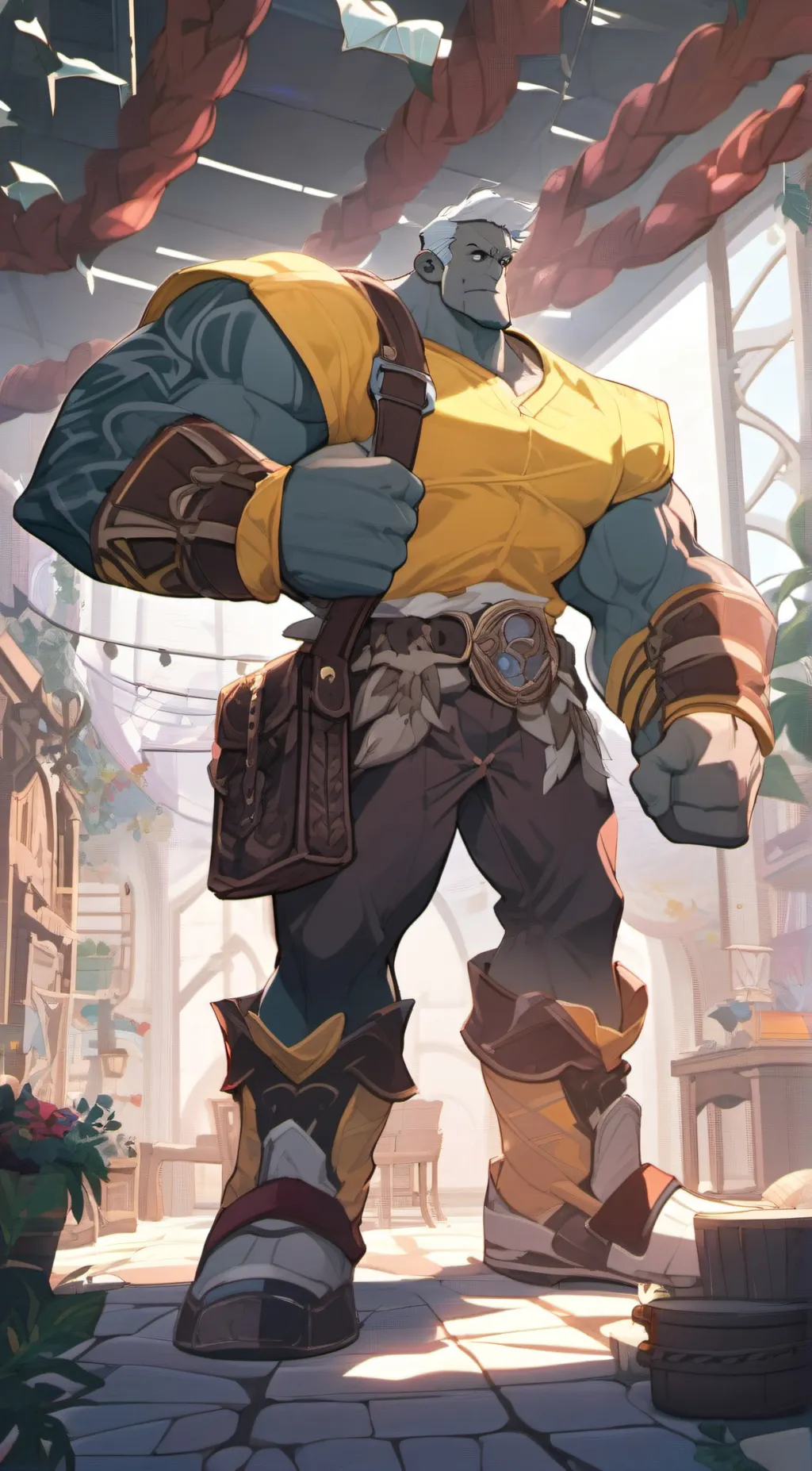 ai character: Weird strict dad background