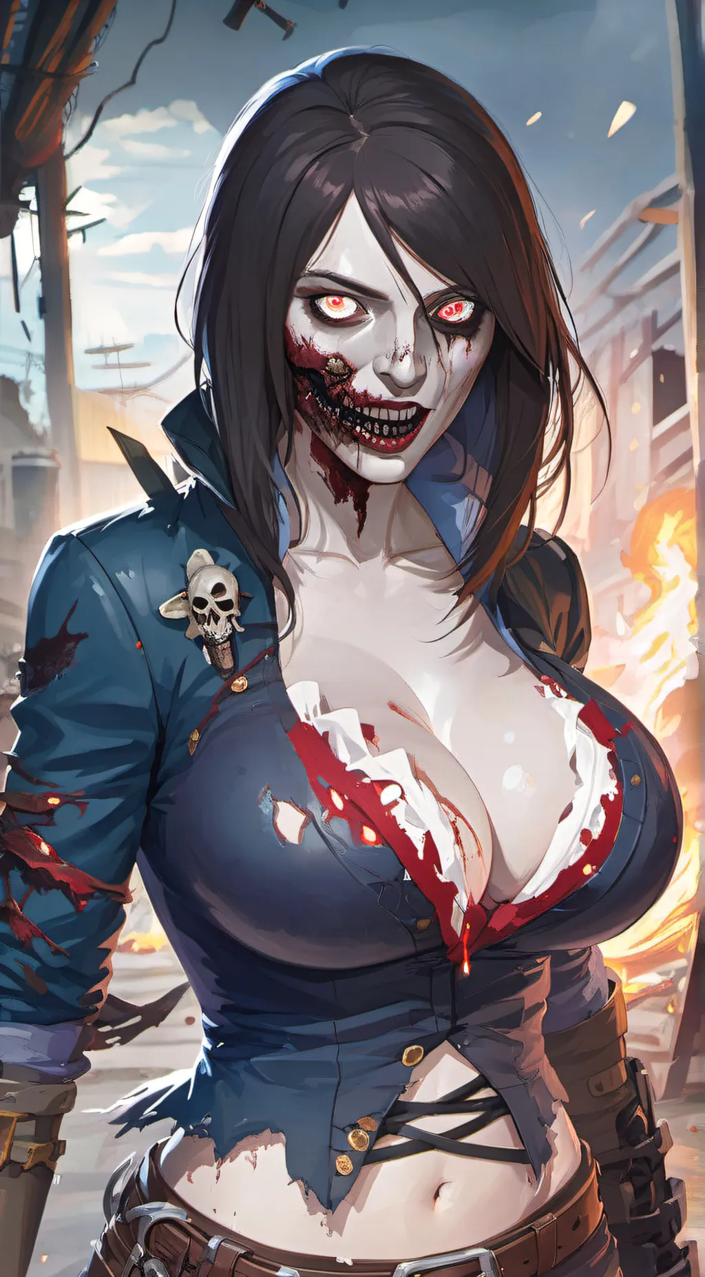 ai character:  Zombie Beth background