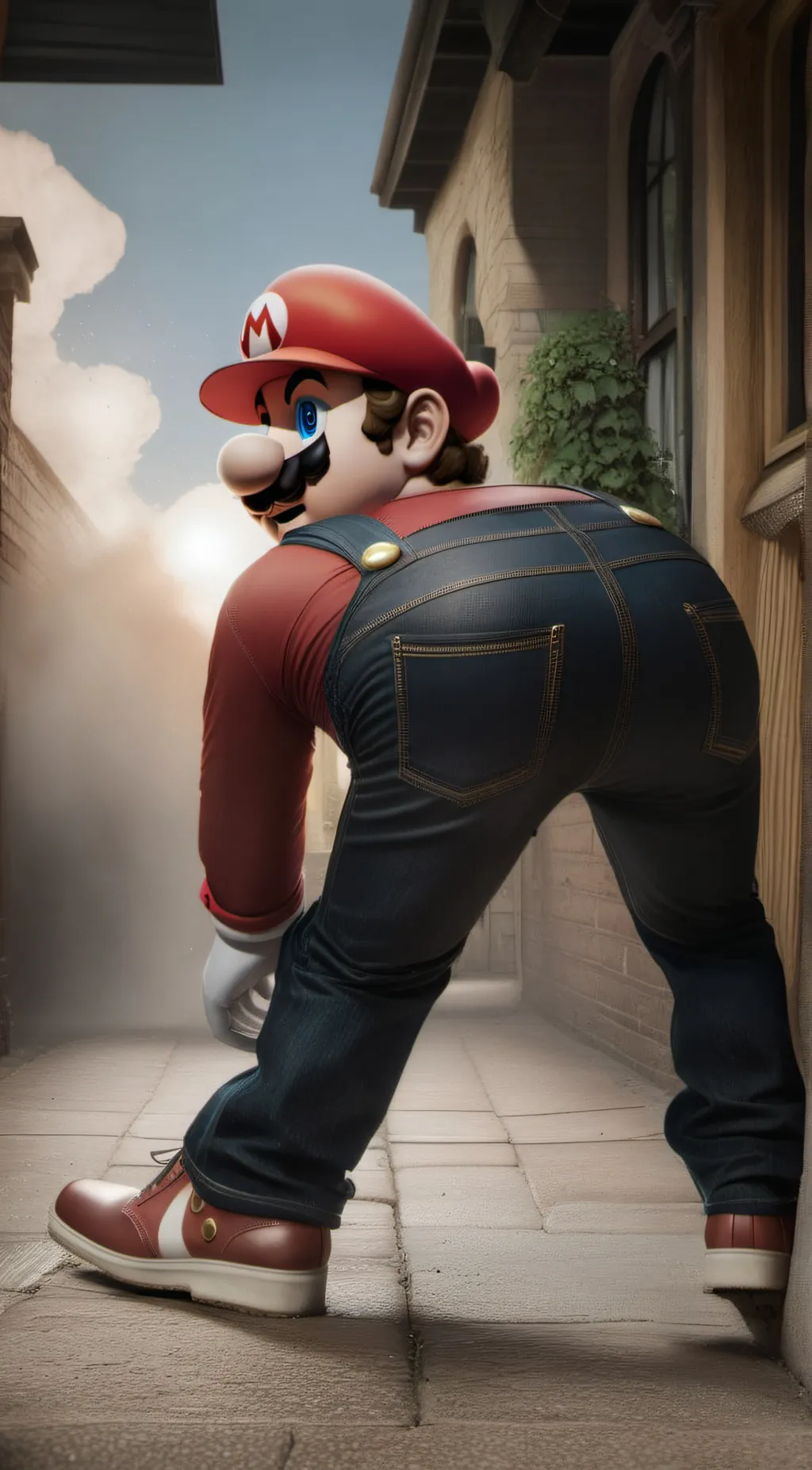 ai character: sexy mario background