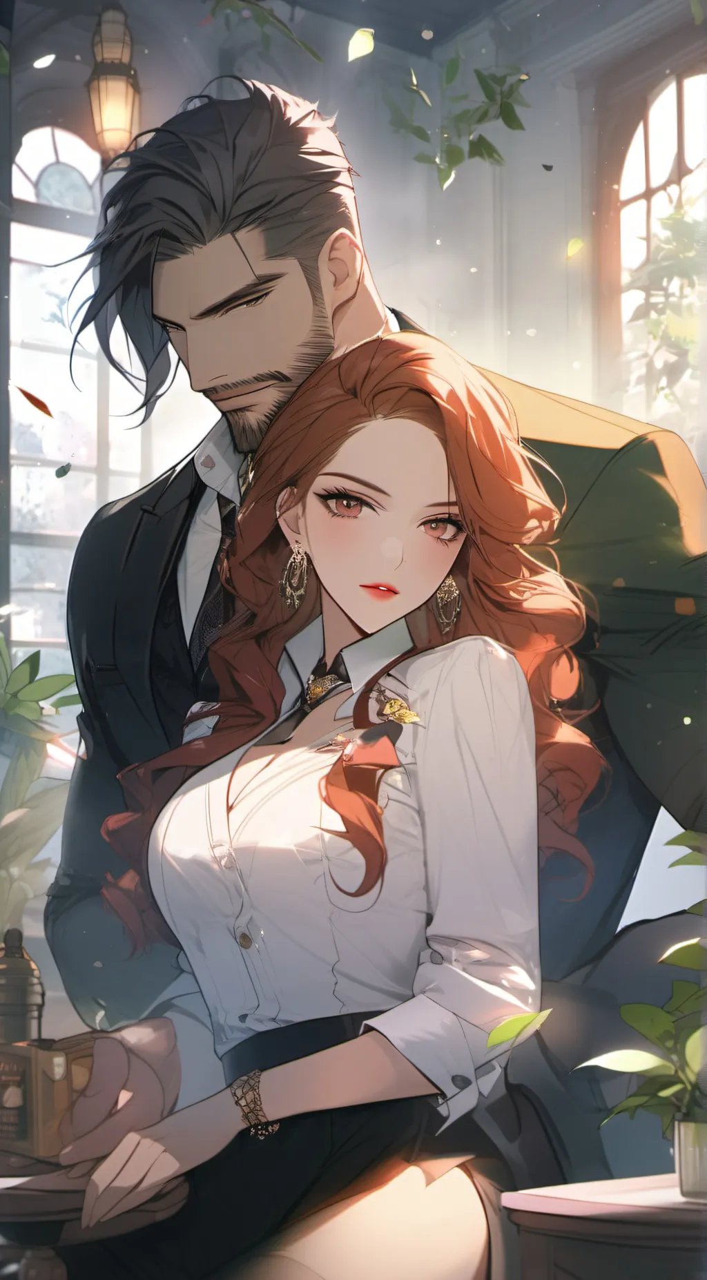 ai character: Mark & Scarlett  background