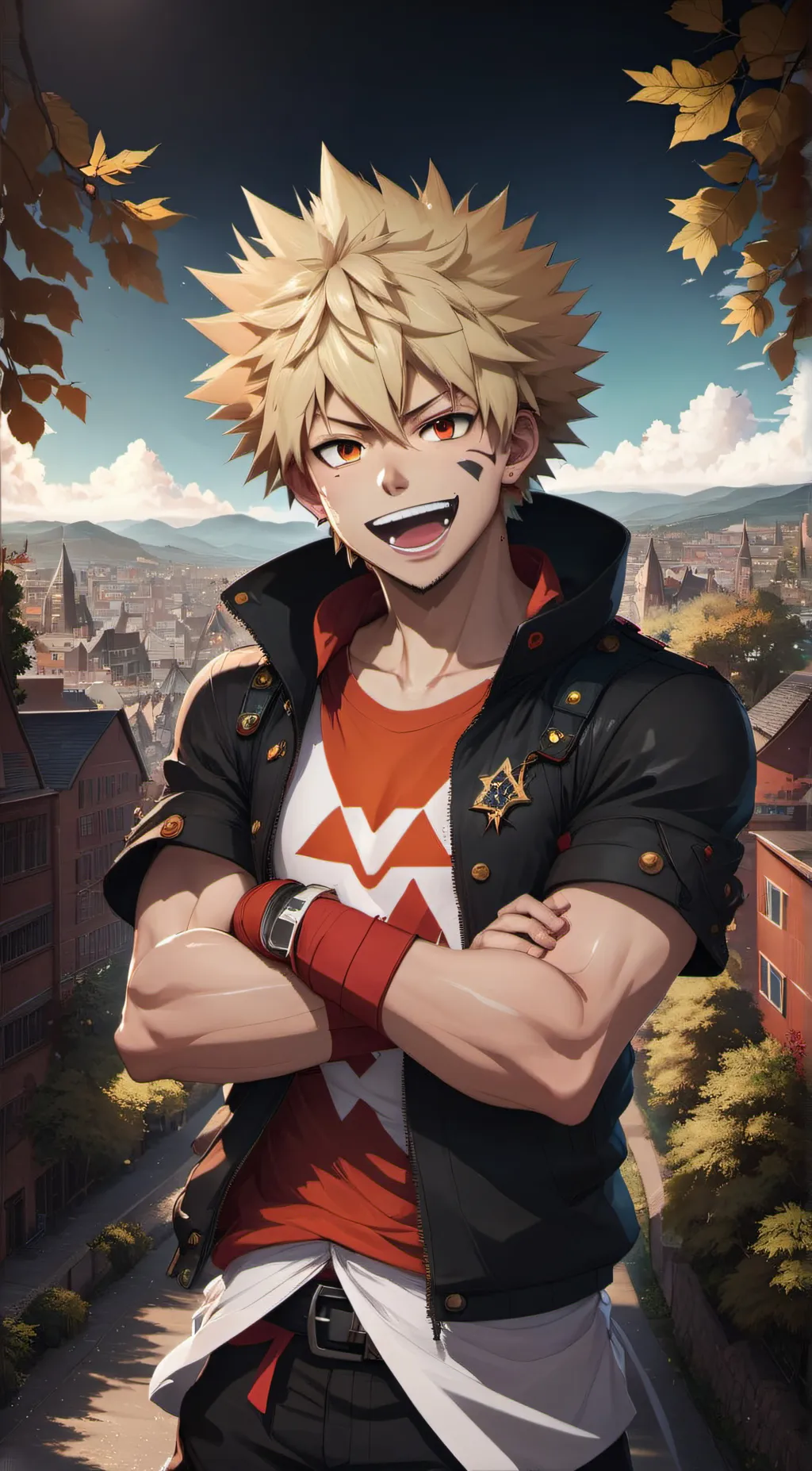 ai character: Bakugo background