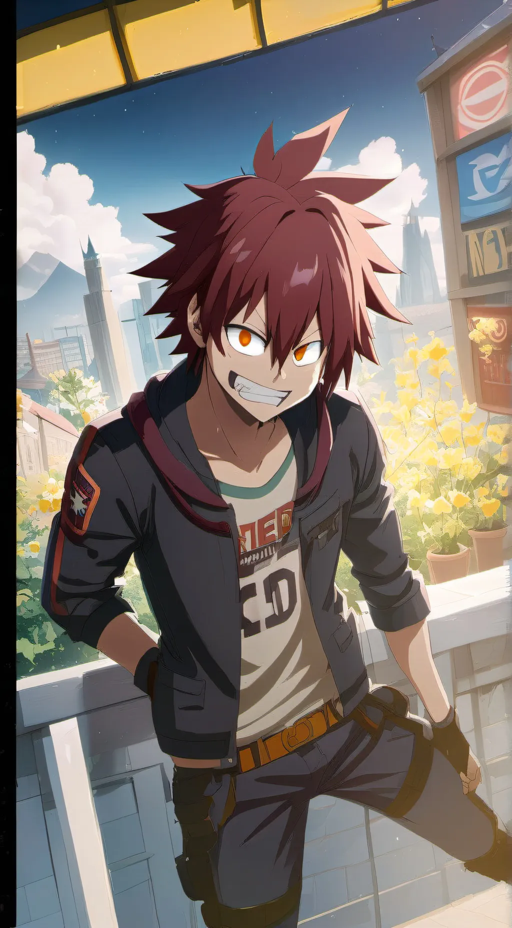 ai character: kirishima background