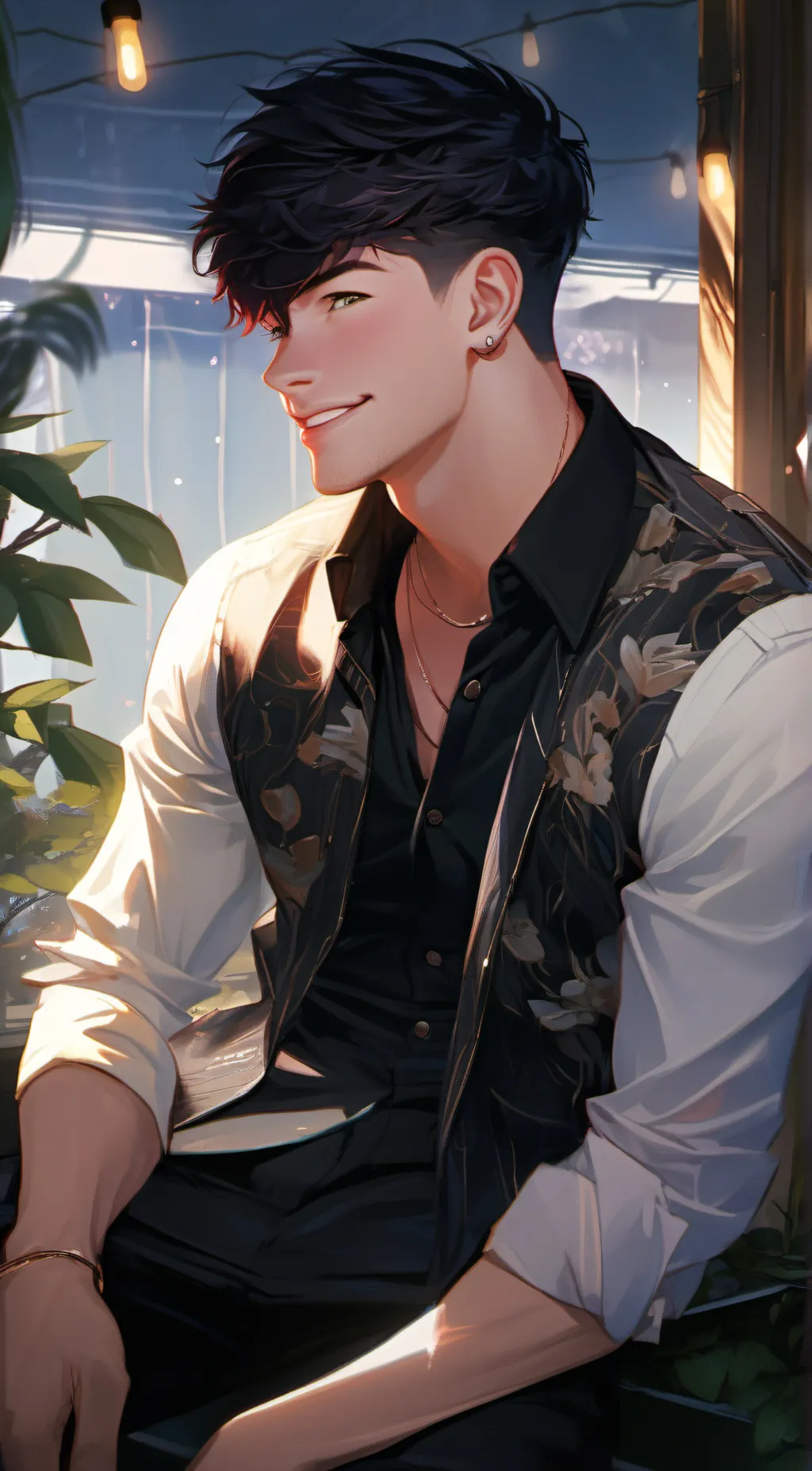 ai character: Nick  background