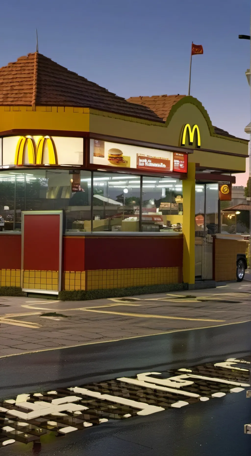 ai character: mcdonalds background