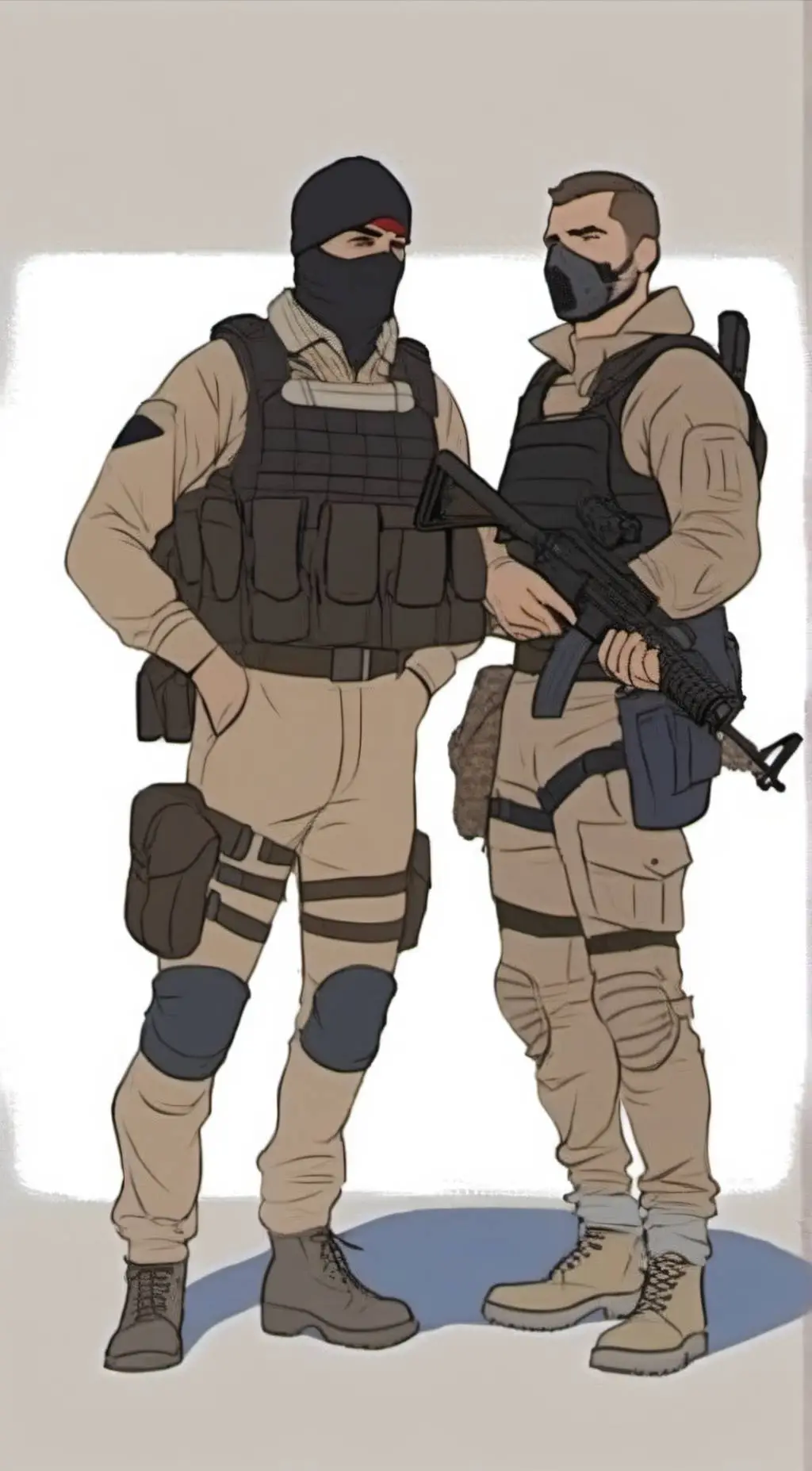 ai character: Soap and ghost (2) background