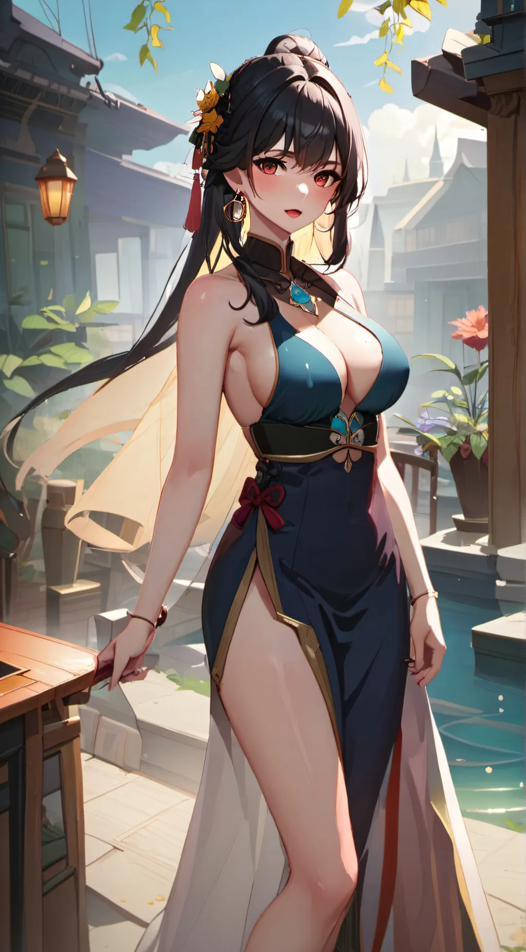 ai character: Luna background