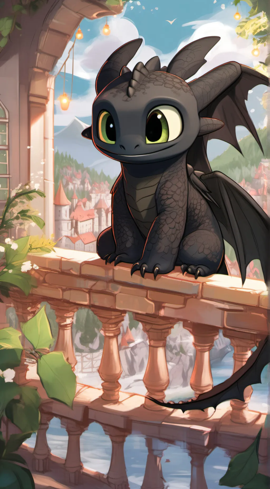 ai character: Toothless background