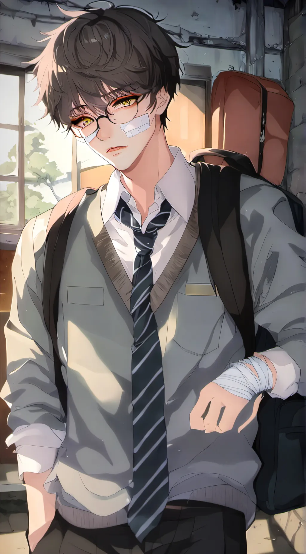 ai character: Leo background