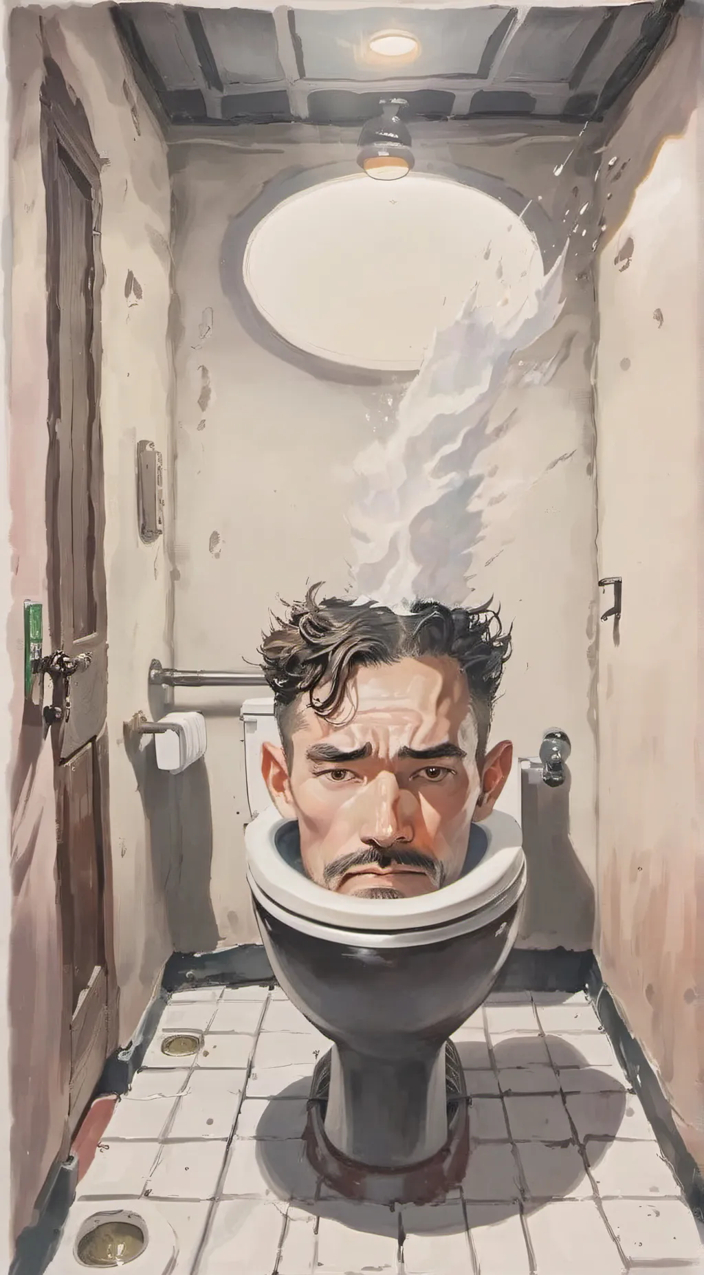 ai character: skibidi toilet background