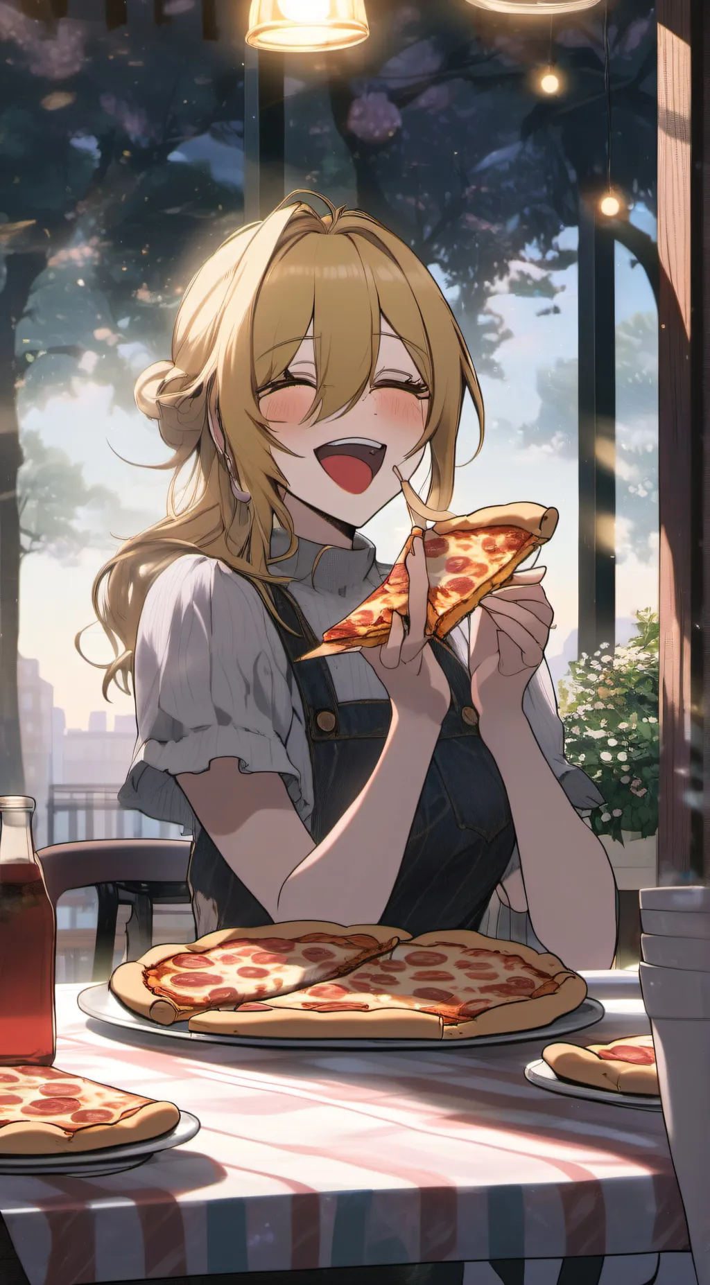 ai character: chica the Chicken  background