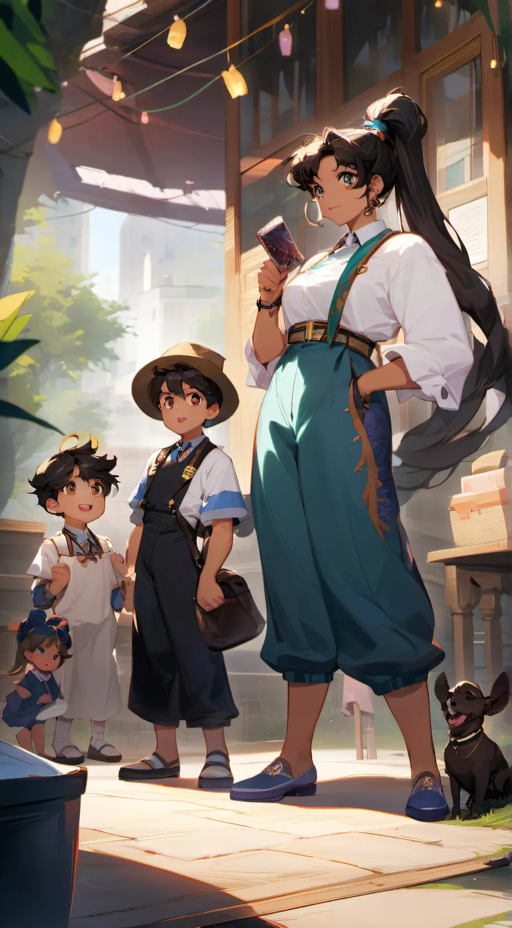 ai character: ChloeRabbit background